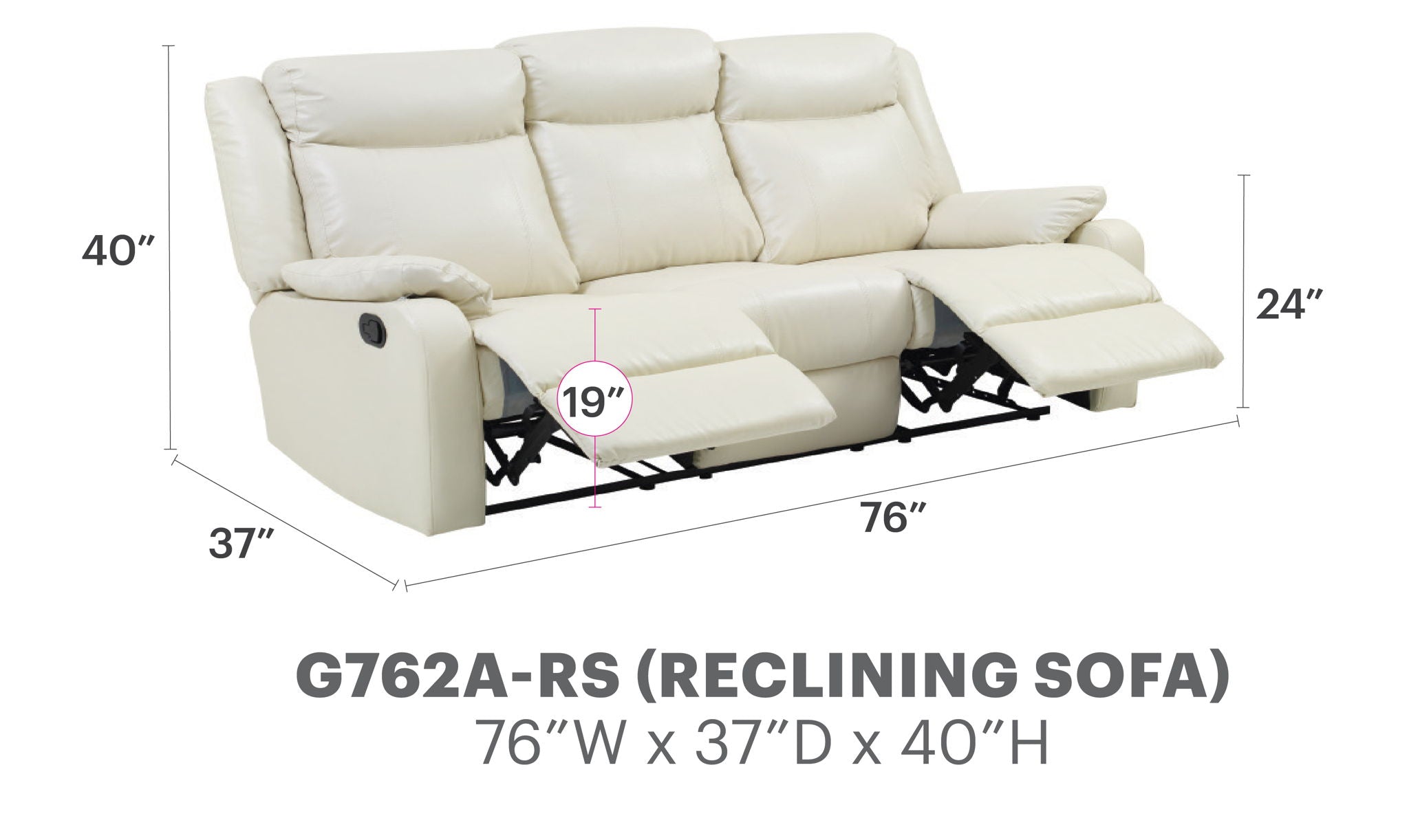Contemporary Three Seater Sofa - Best Buy Furniture