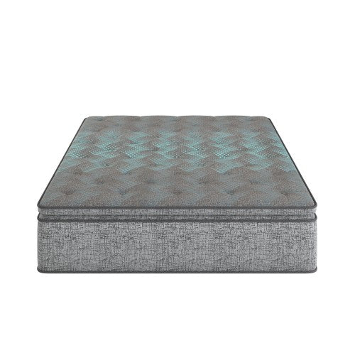Restonic Comfort Care 12" Hybrid Euro Top Mattress, Individual Pocketed Coil Mattress , Plush Comfort, Full