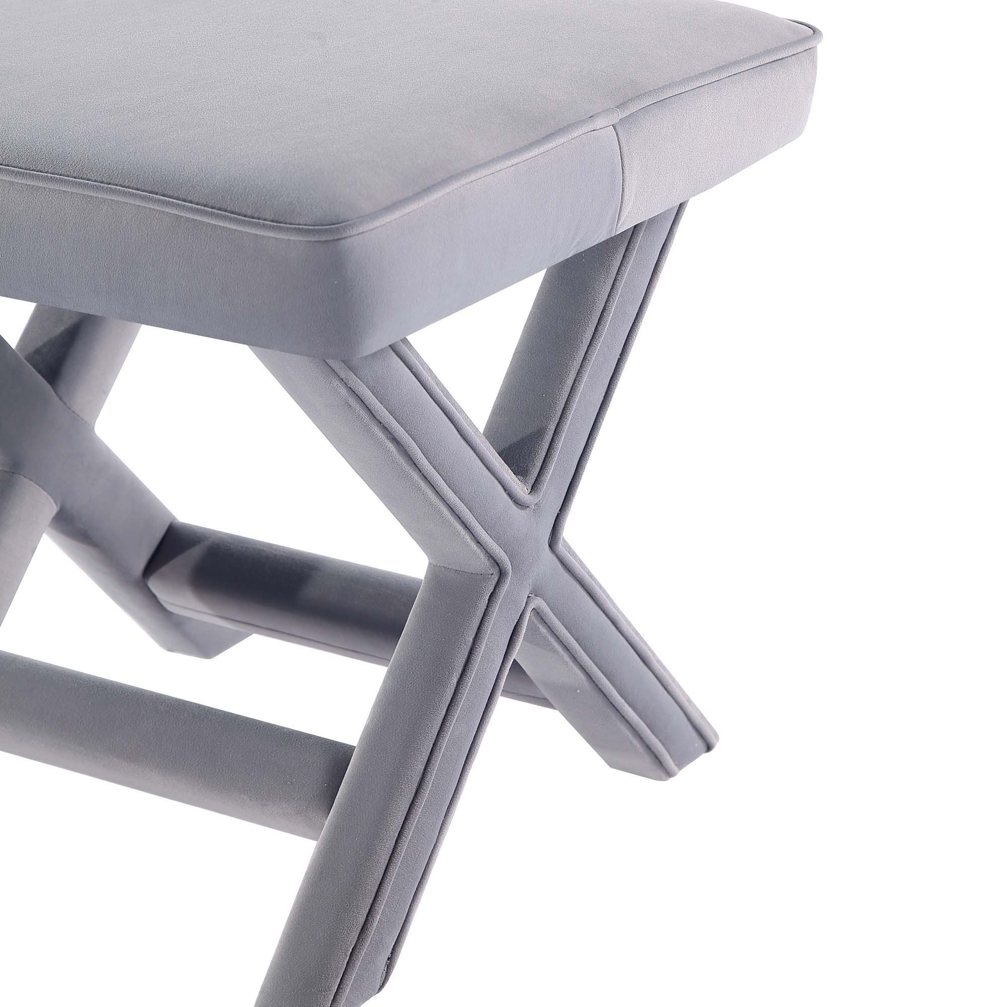 Abigail - Accent Bench With Piped Cushion