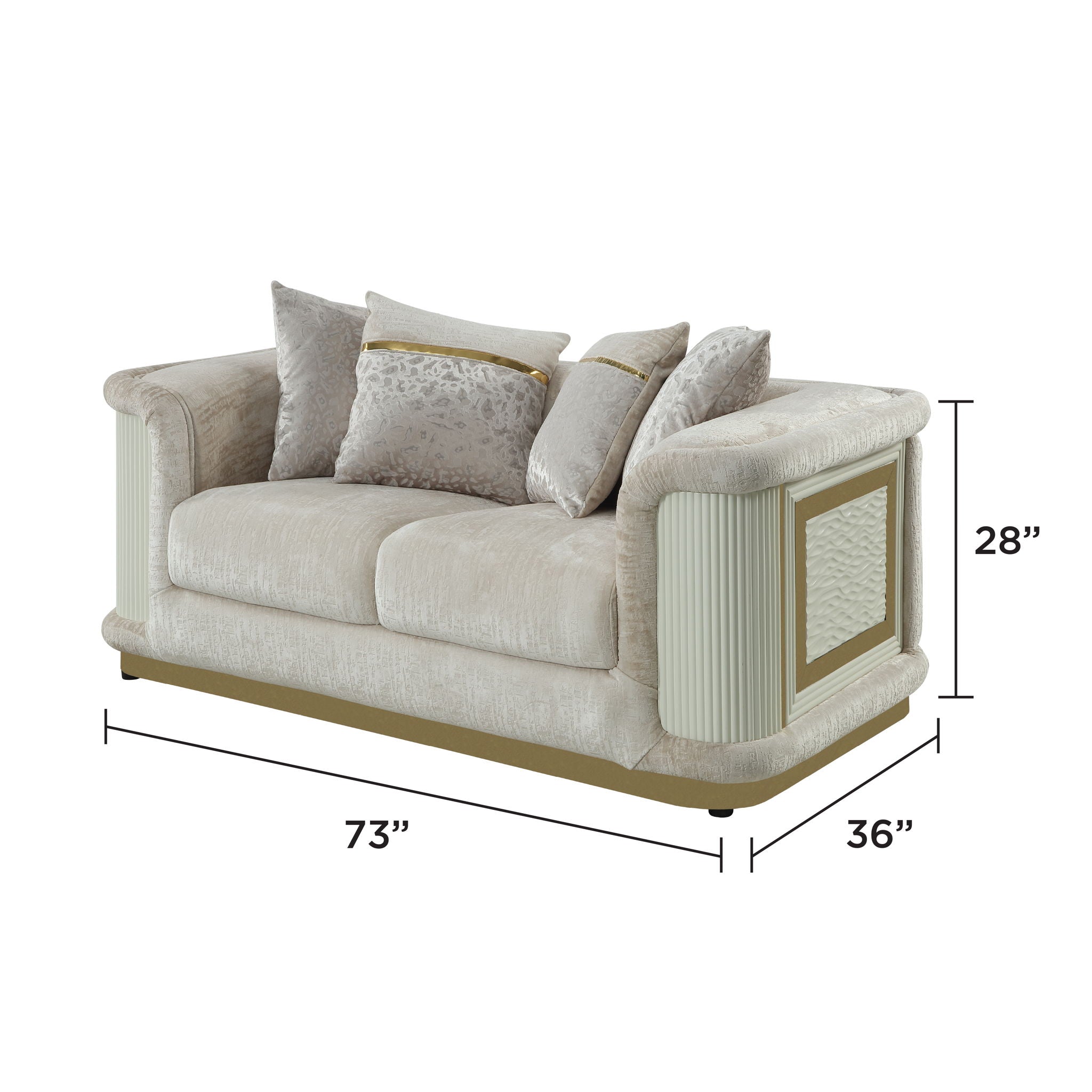 Bona - Loveseat - Cream
