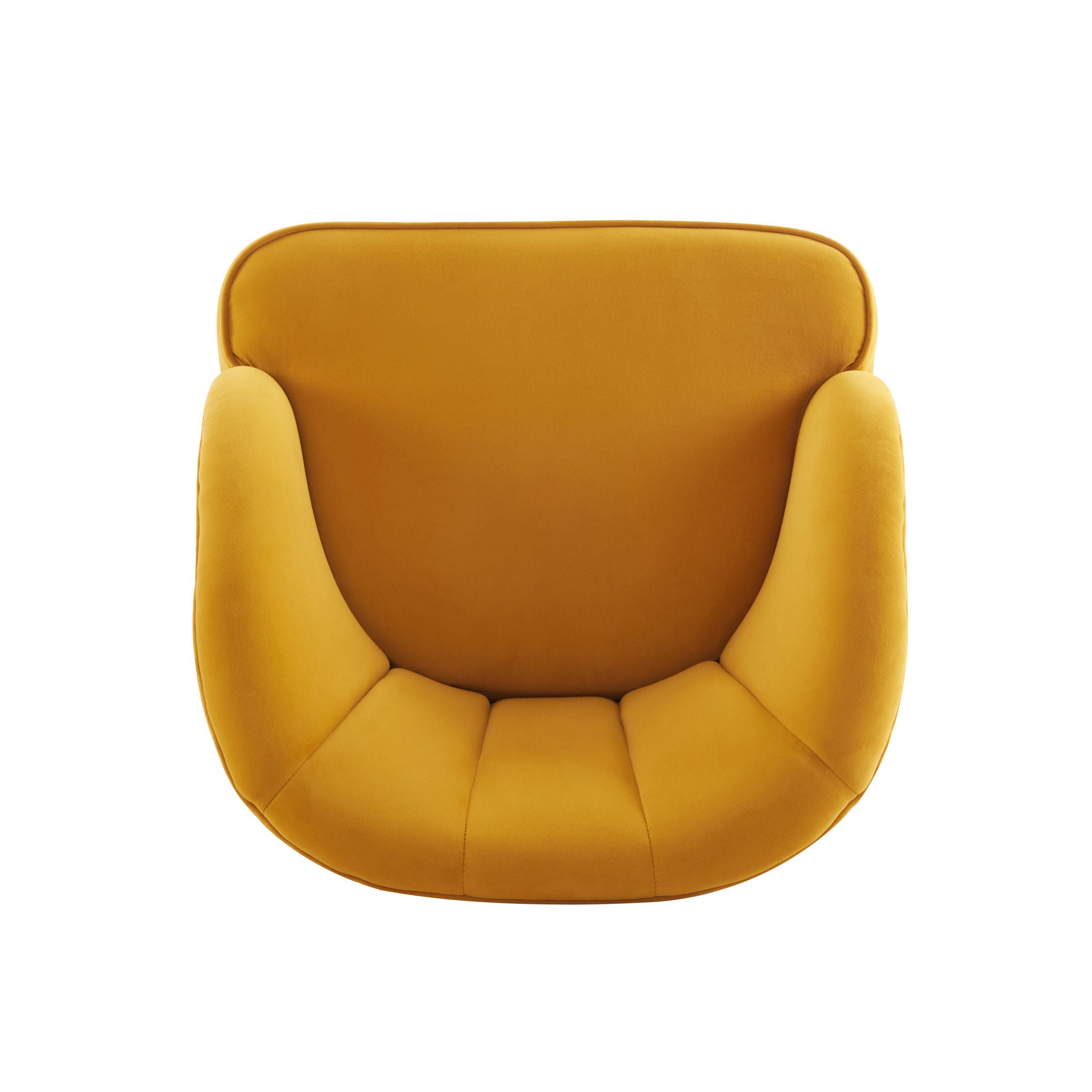 Elegant Upholstered Barrel Accent Chair With Wooden Legs