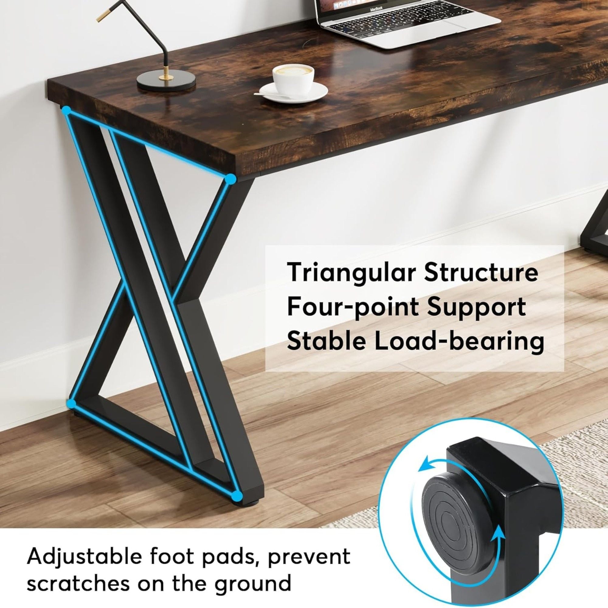 Writing Desk With Z-Shaped Legs