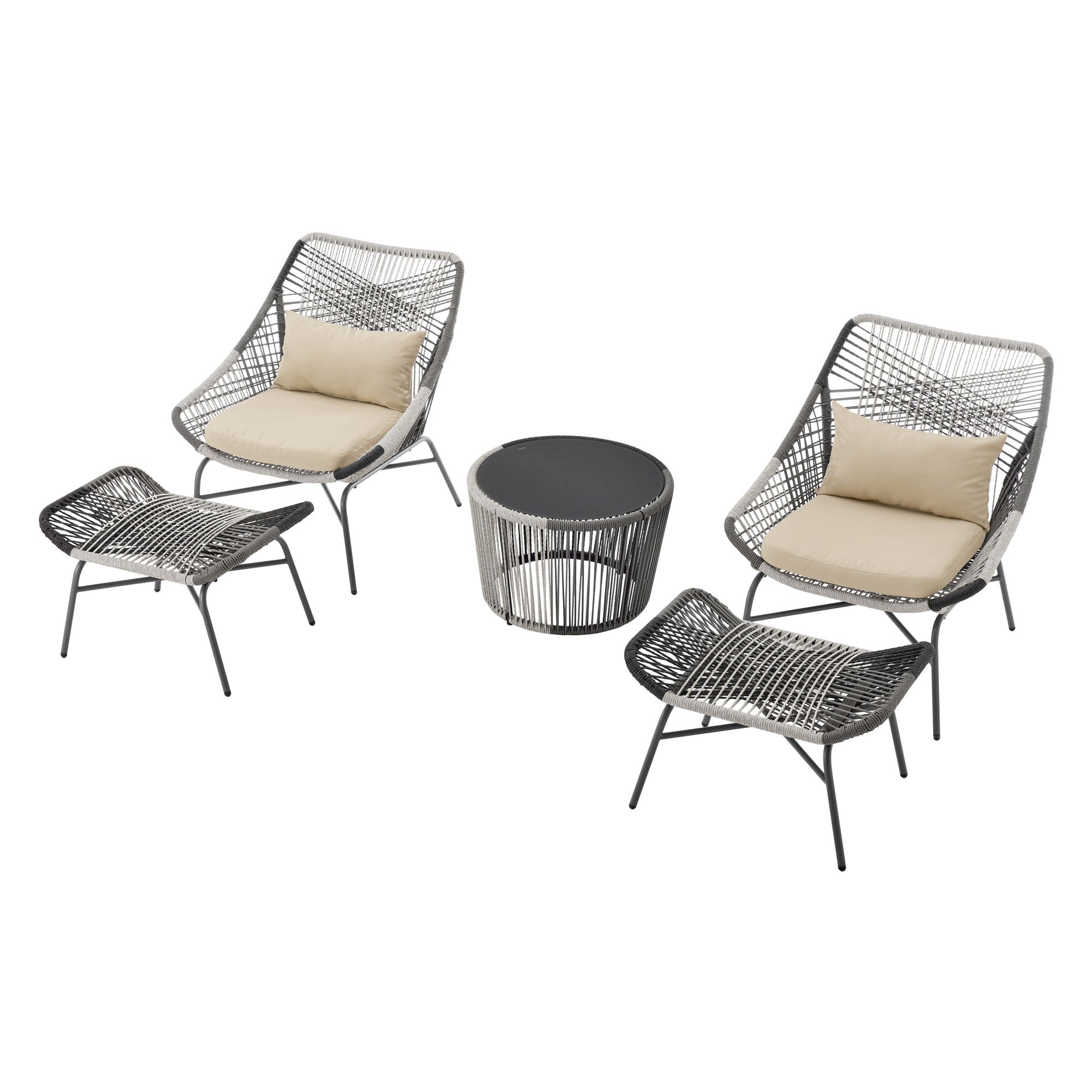 Ashland - 5 Piece Outdoor Conversation Set