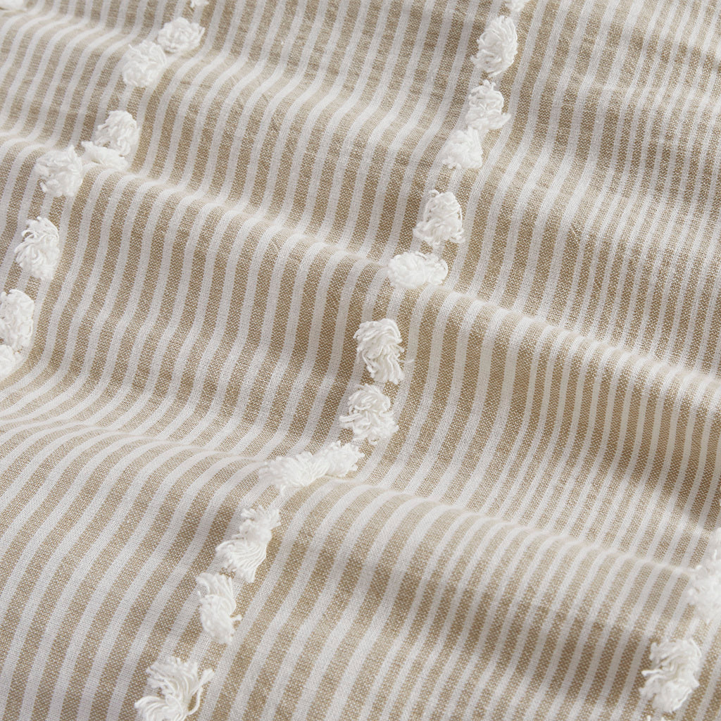 King 3 Piece Cotton Yarn Dyed Comforter Set