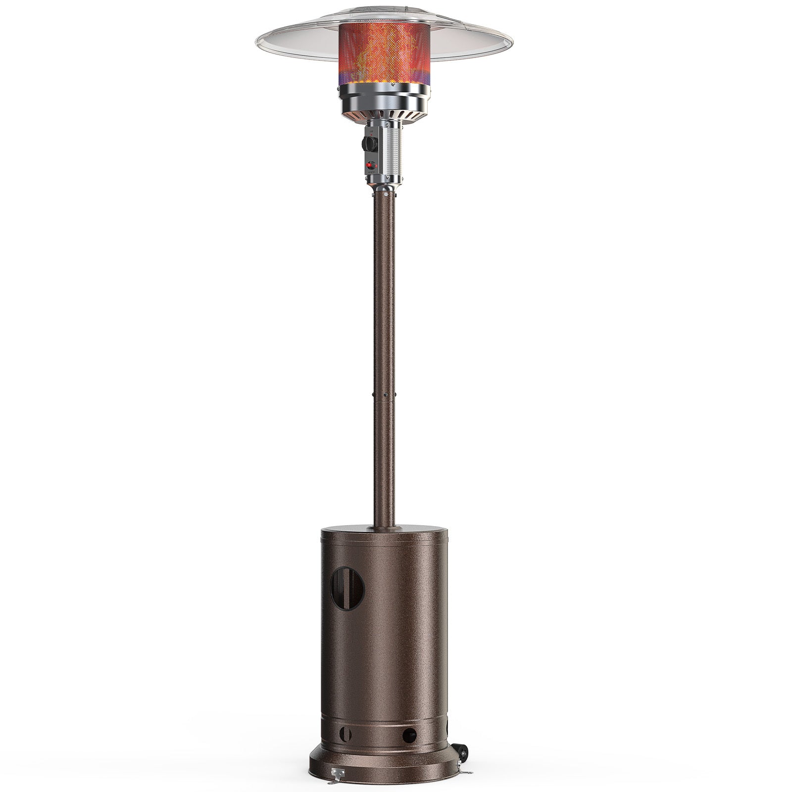 48,000 BTU Propane Patio Heater, Outdoor Stainless Steel with Tabletop