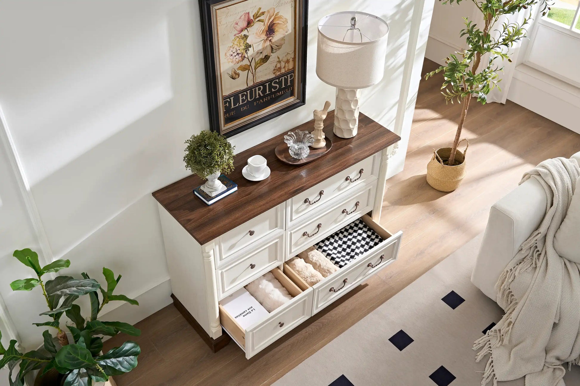 Ashridge Farmhouse 6 Drawer Dresser - Best Buy Furniture