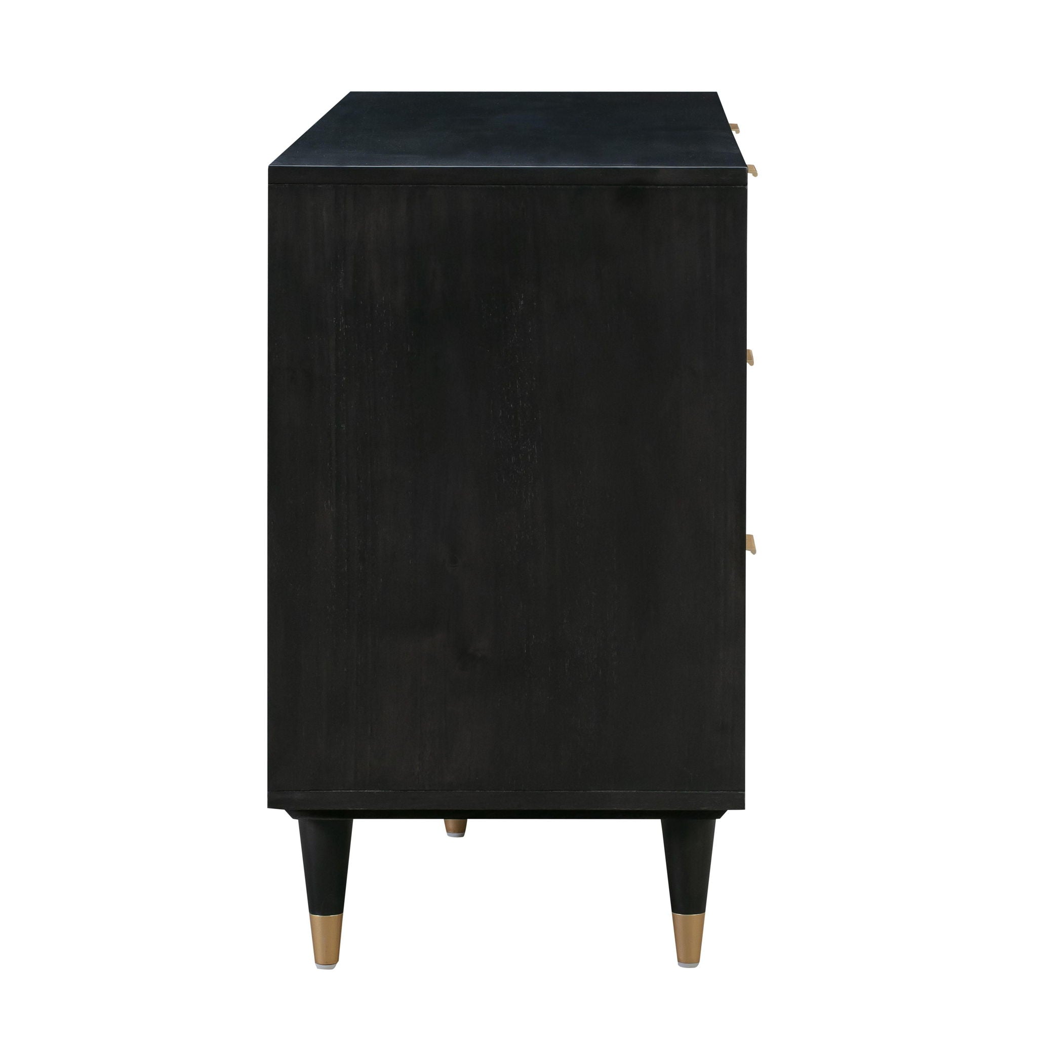 Sierra Noir - 6 Drawer Dresser - Black