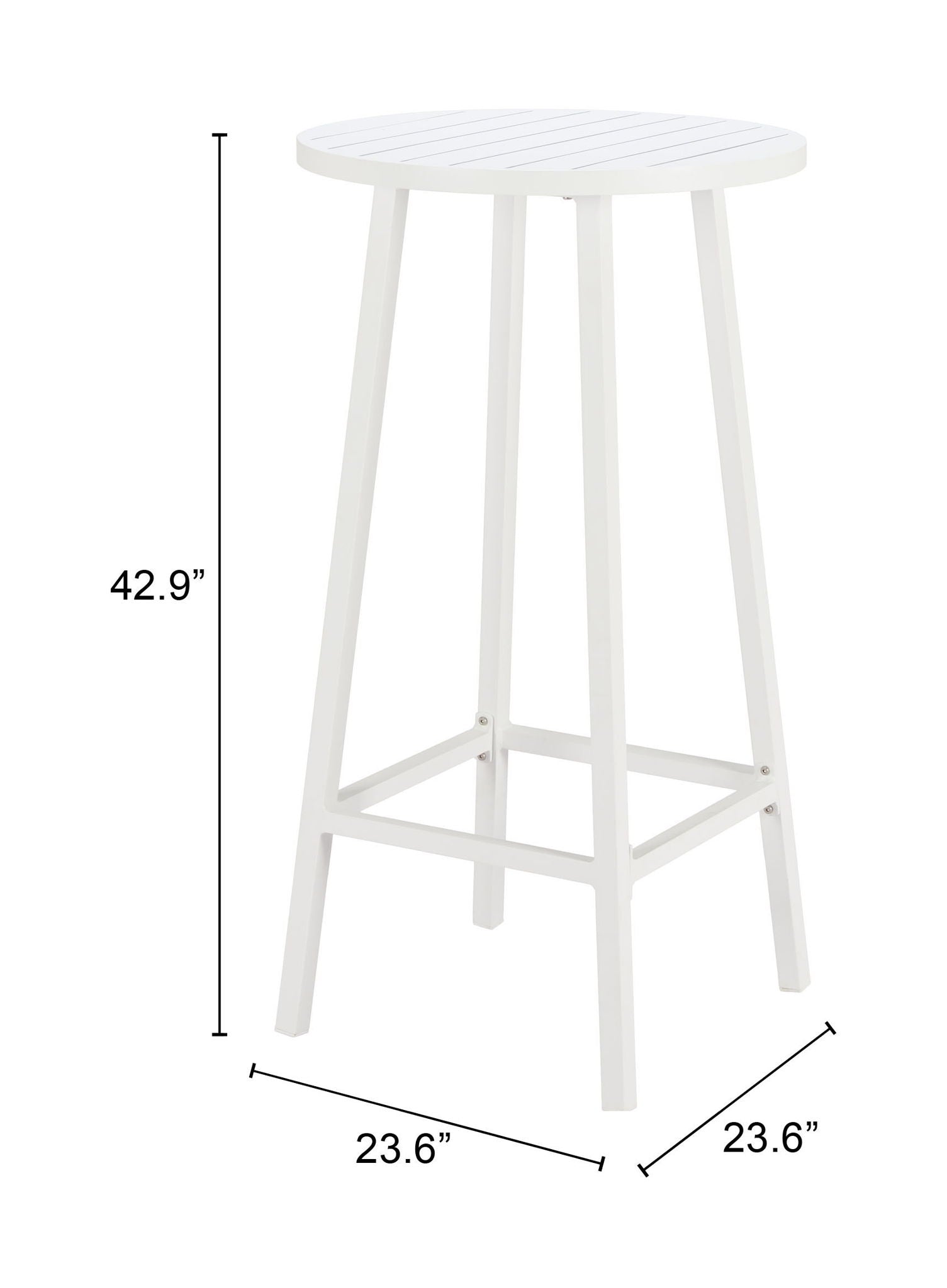 Ren - Outdoor Bar Table - White