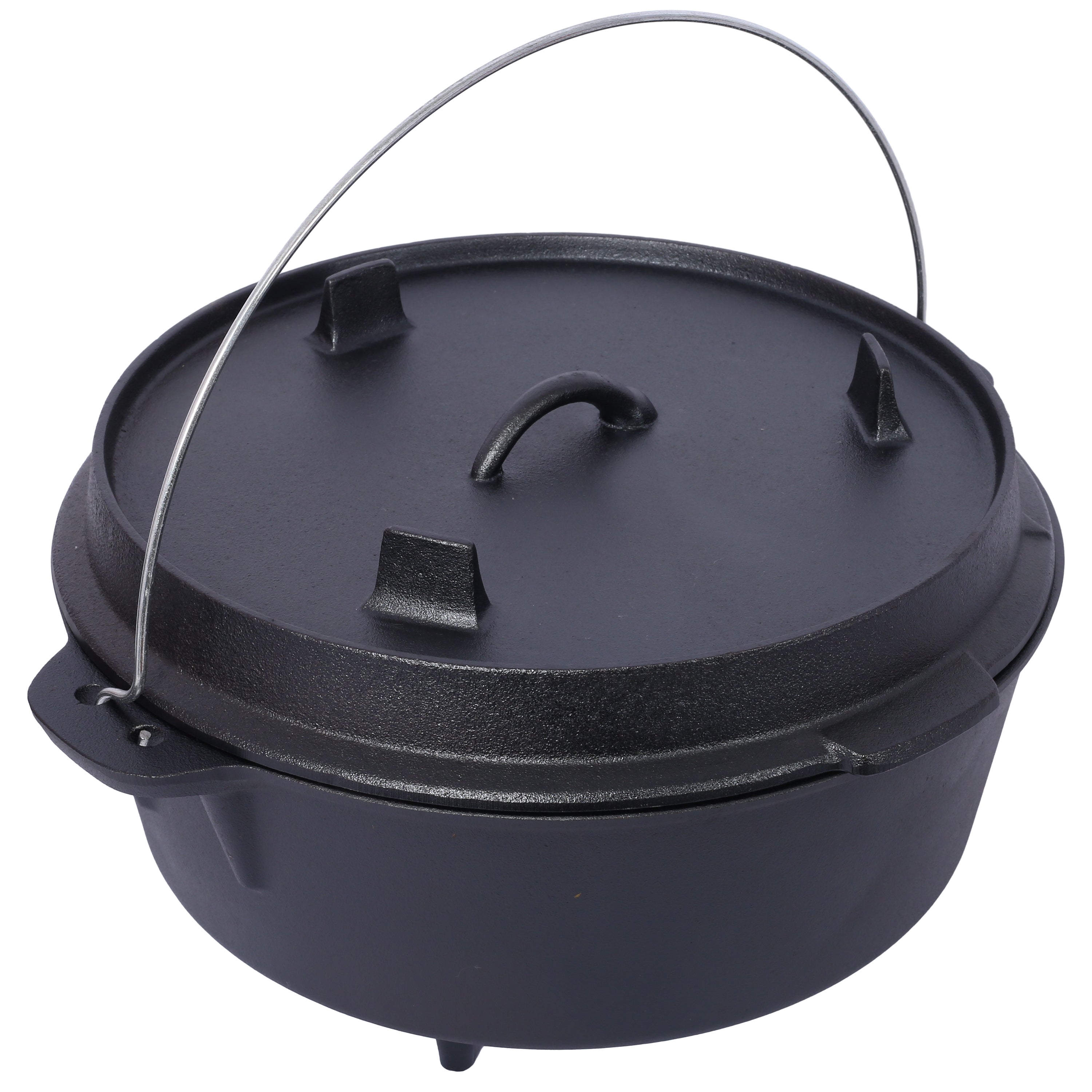 Pre-Seasoned Cast Iron Dutch Oven With Skillet Lid