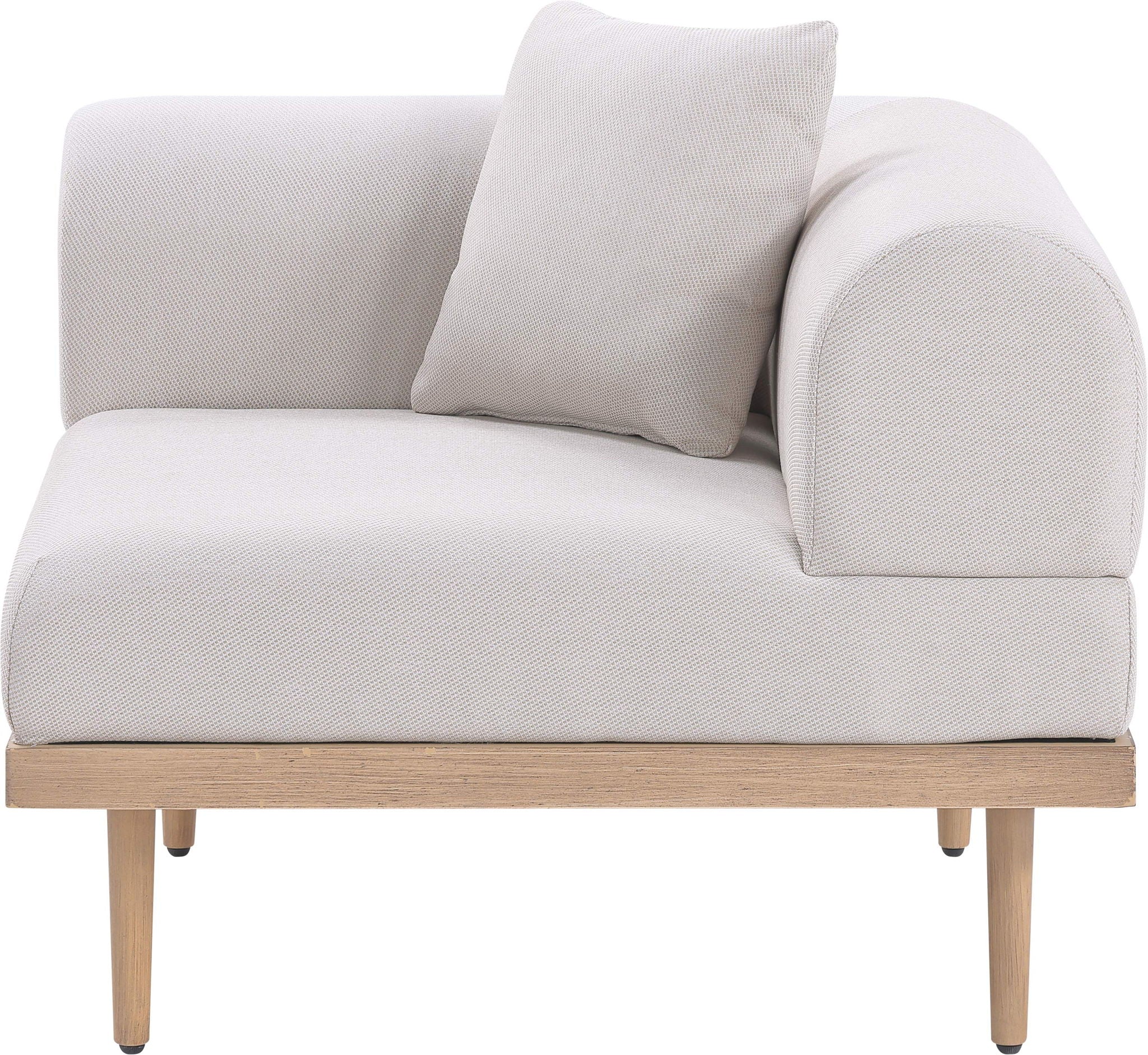 Laguna - Resilient Water Resistant Fabric Upholstered Outdoor Patio Modular Corner Chair