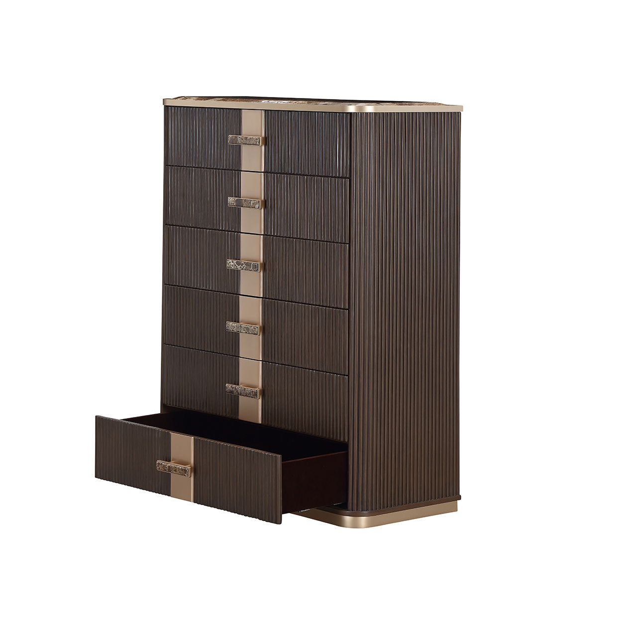 West Kensington - Highboy Chest - Medium Espresso
