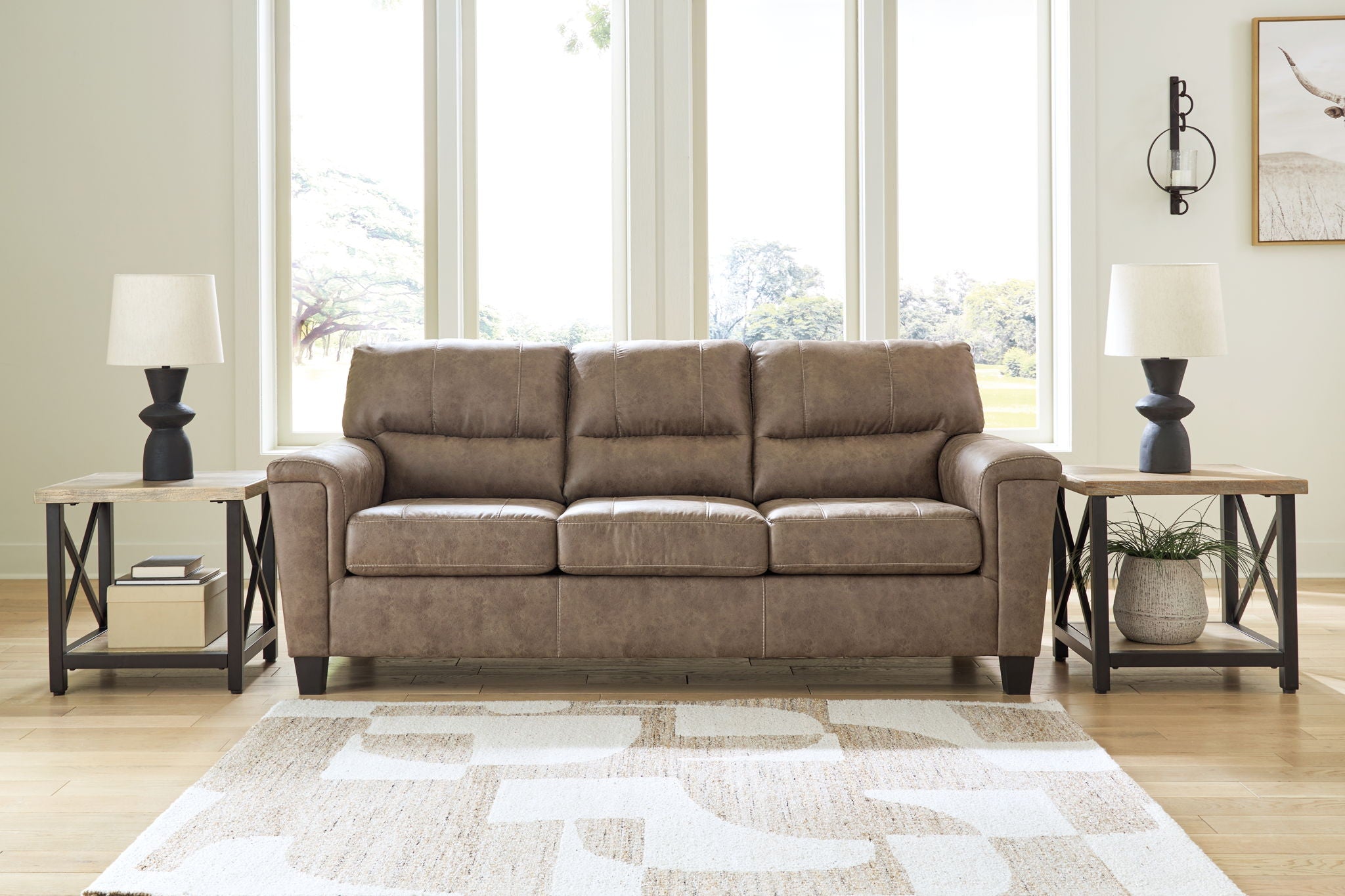 Navi - Queen Sofa Sleeper - Fossil - Best Buy Furniture