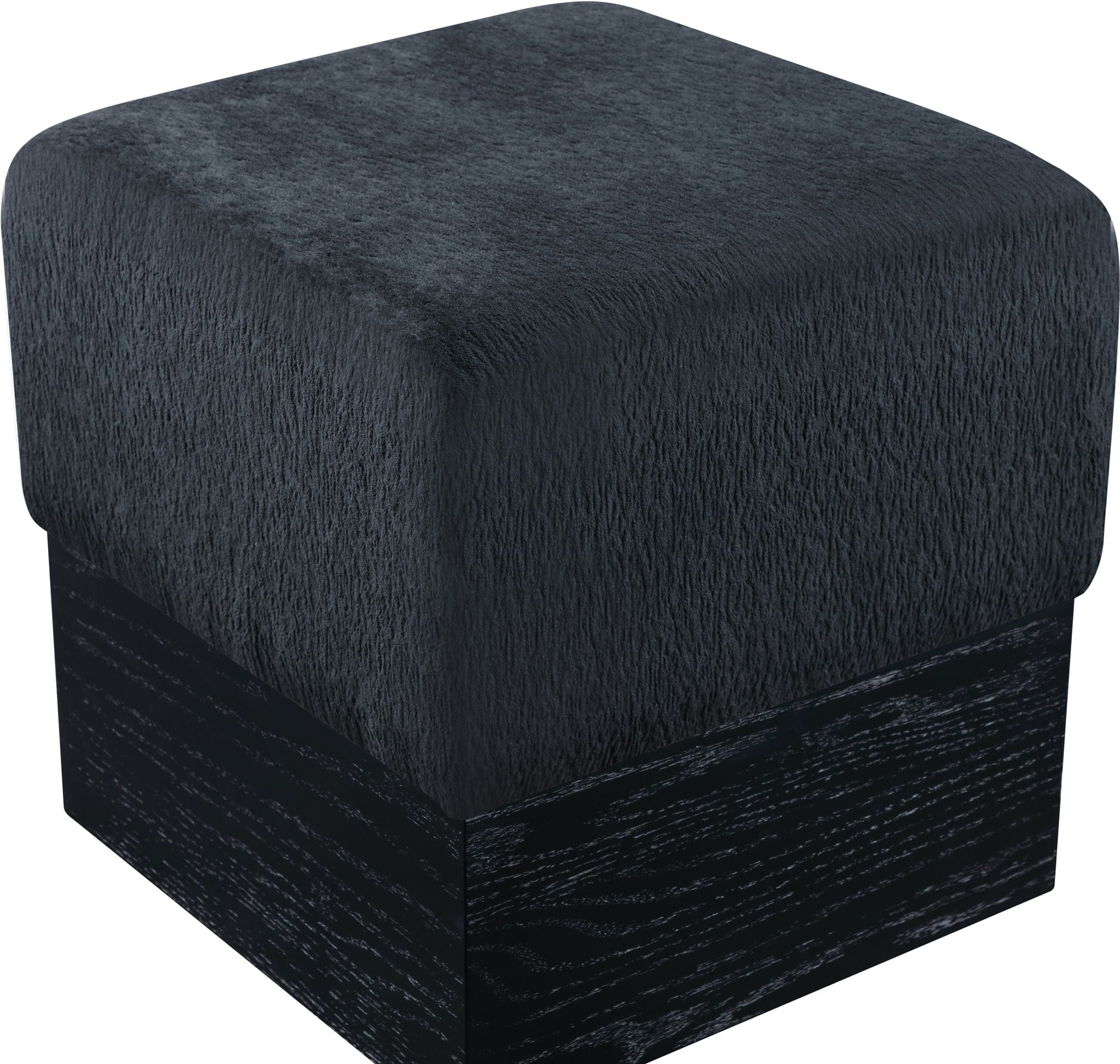 Havre - Ottoman / Stool With Black Base