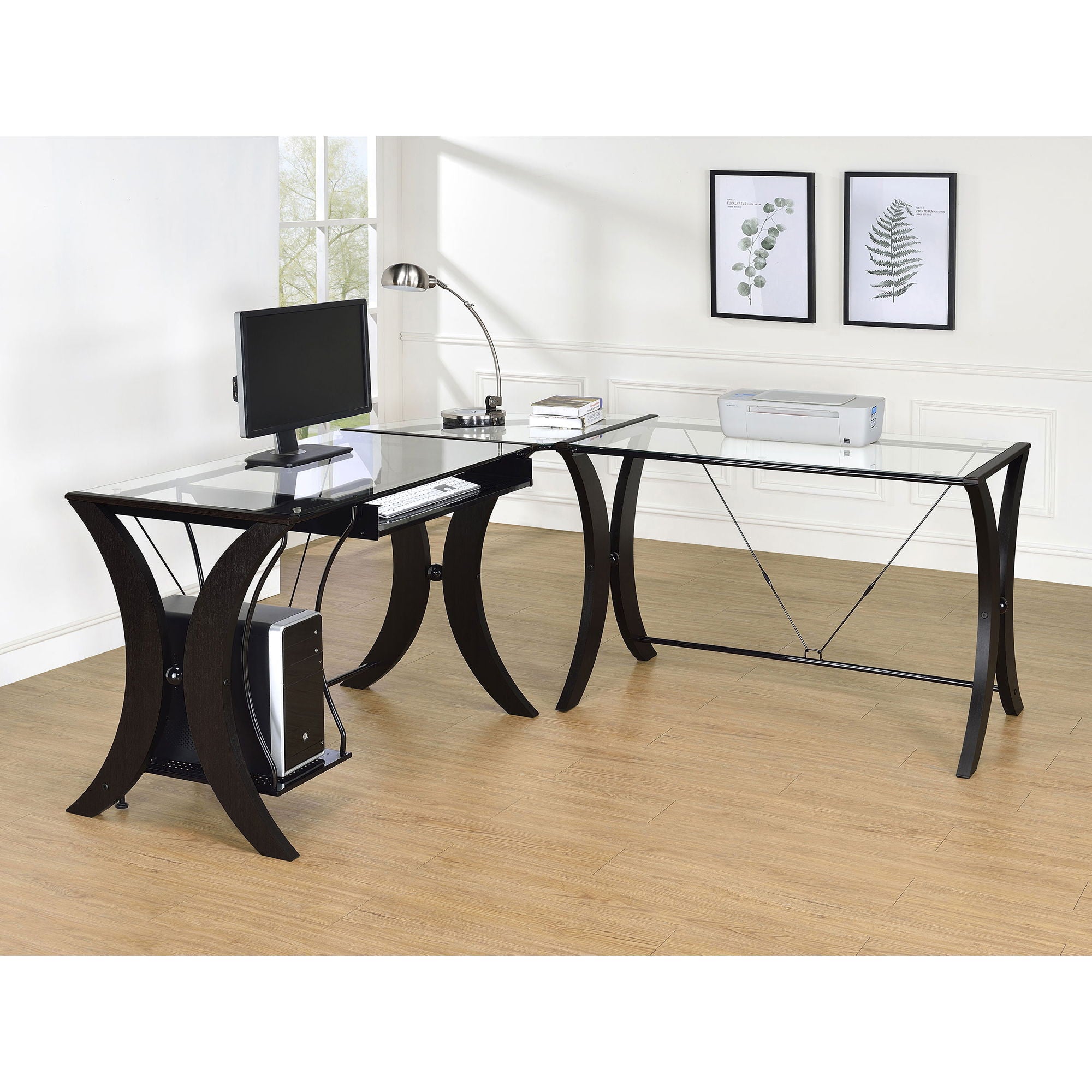 Henley - L Shape Computer Desk - Cappuccino