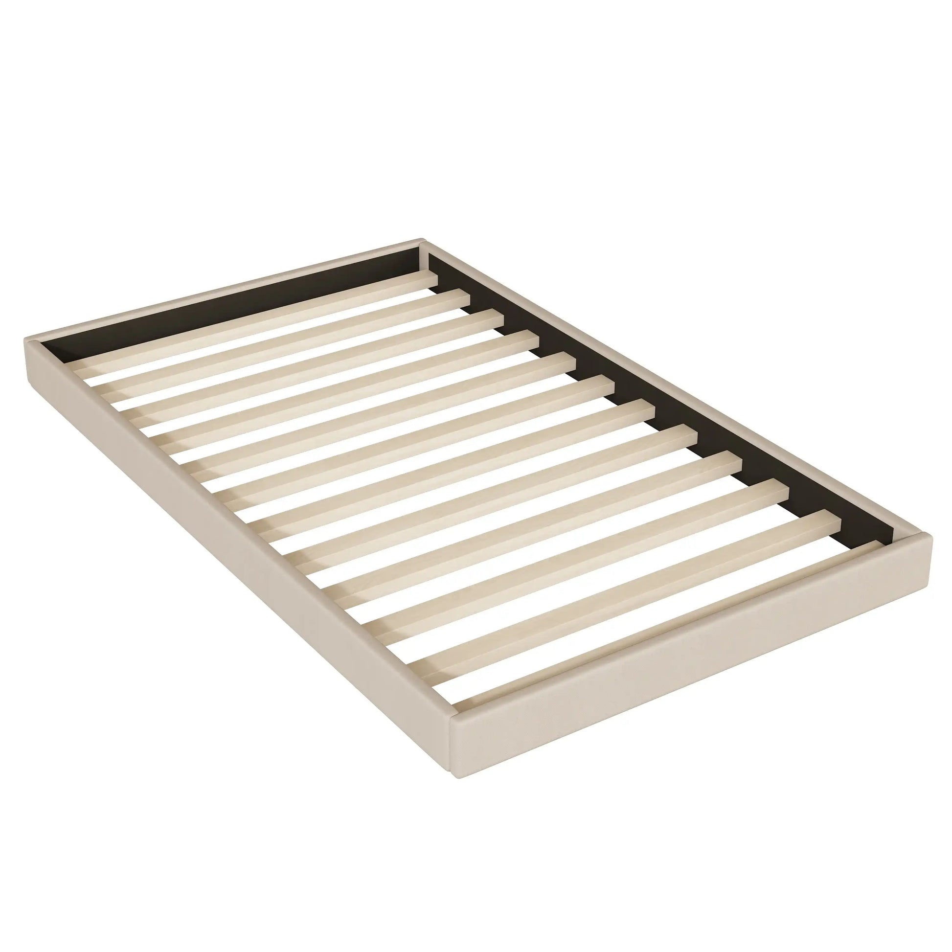 Luma & Co Queen Size Upholstered Platform Bed with Twin Size Trundle - Best Buy Furniture