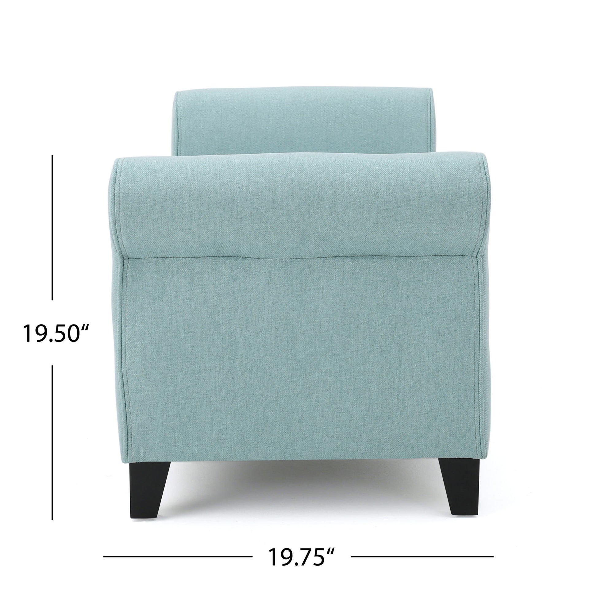 Hayes - Armed Storage Bench With Rolled Arms And Button Tufting - Best Buy Furniture