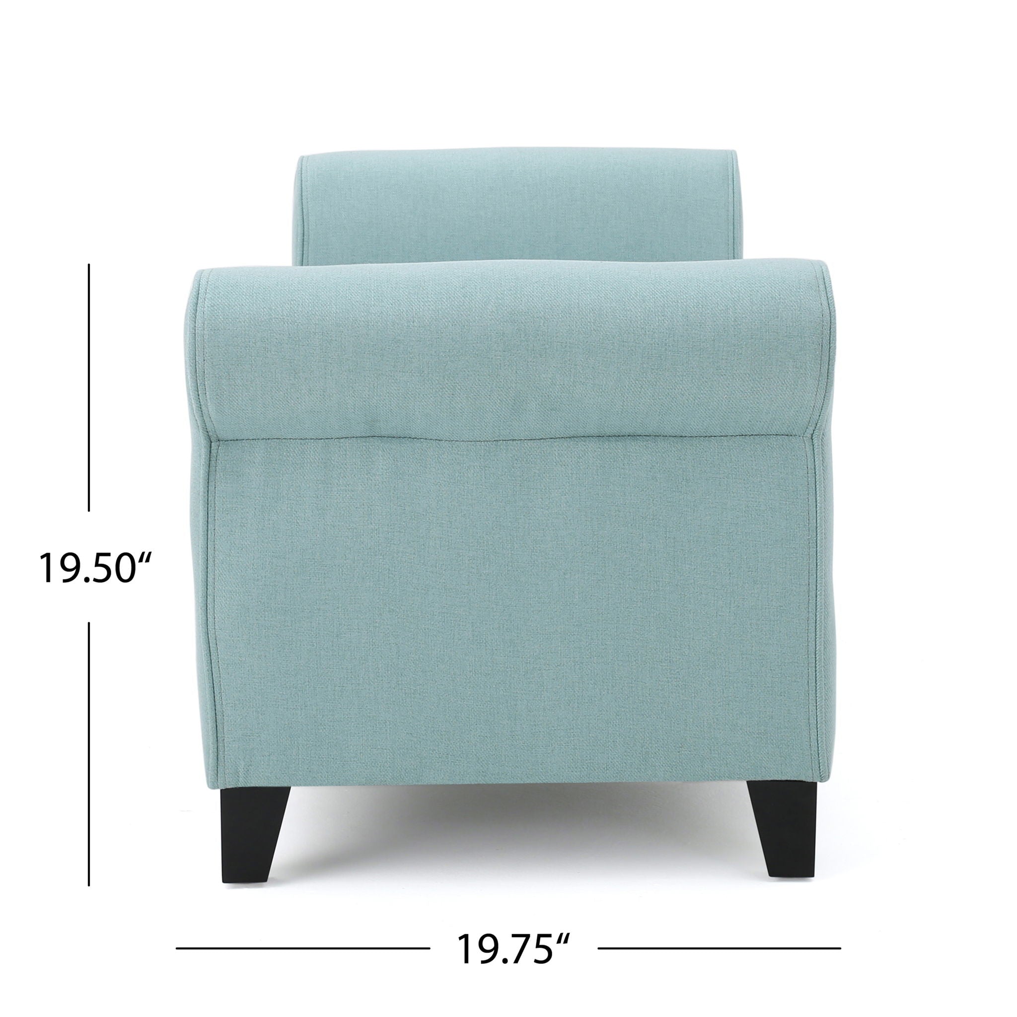 Hayes - Armed Storage Bench With Rolled Arms And Button Tufting - Best Buy Furniture