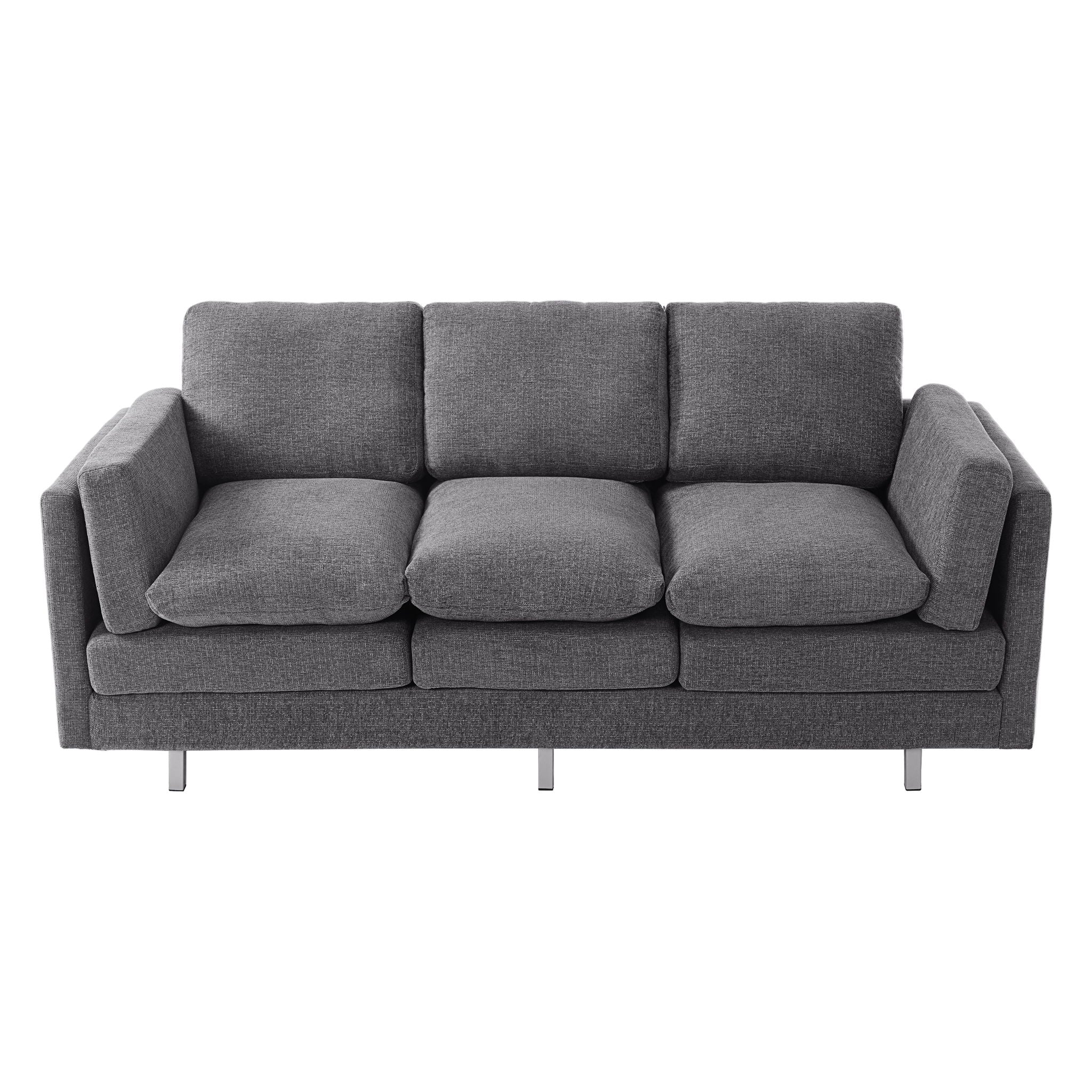 3 Seater Sofa With Dual Layer Seat Cushions