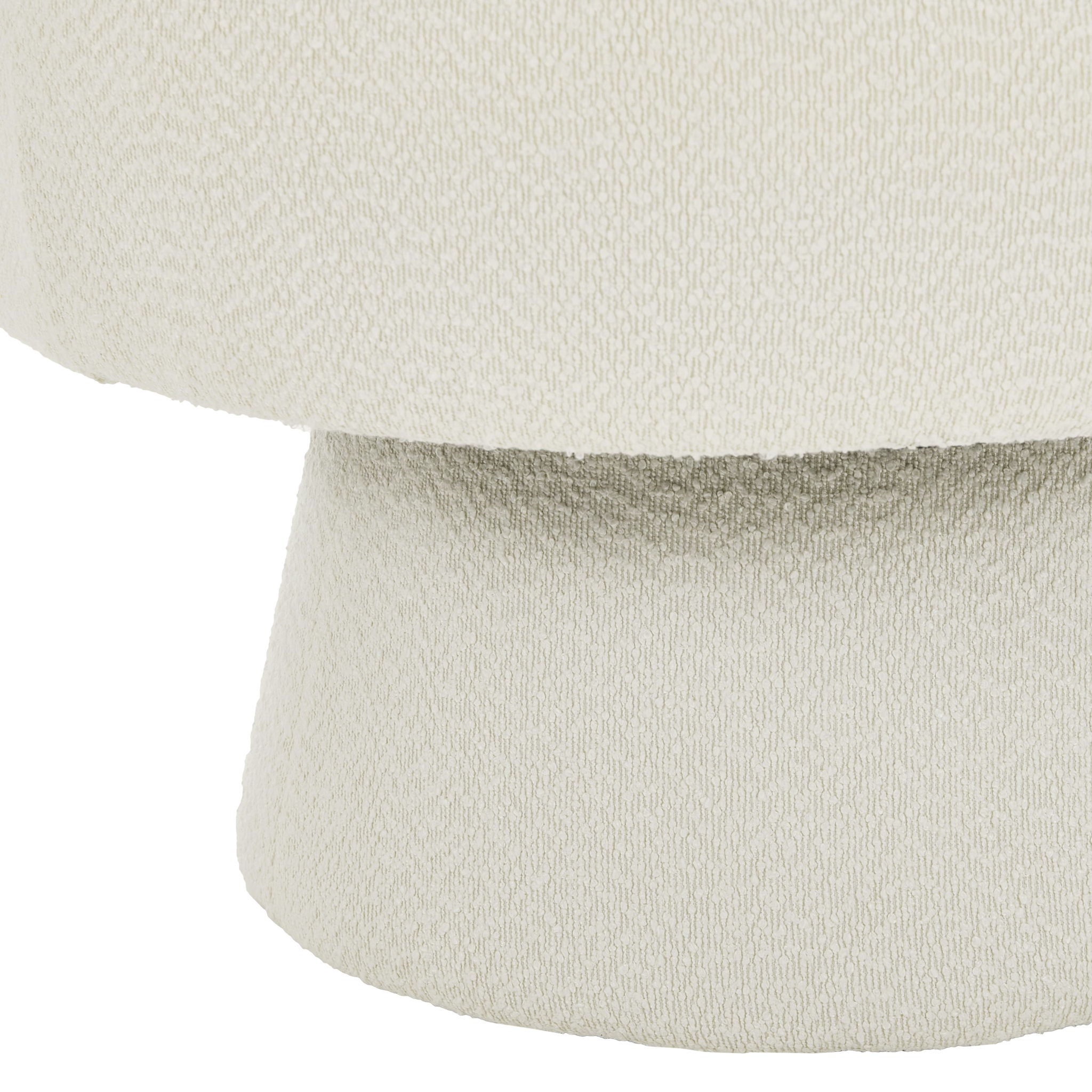 Swivel Accent Chair, 360° Rotating Design With Ergonomic Support For Living Room, Bedroom & Home Office - Cream White