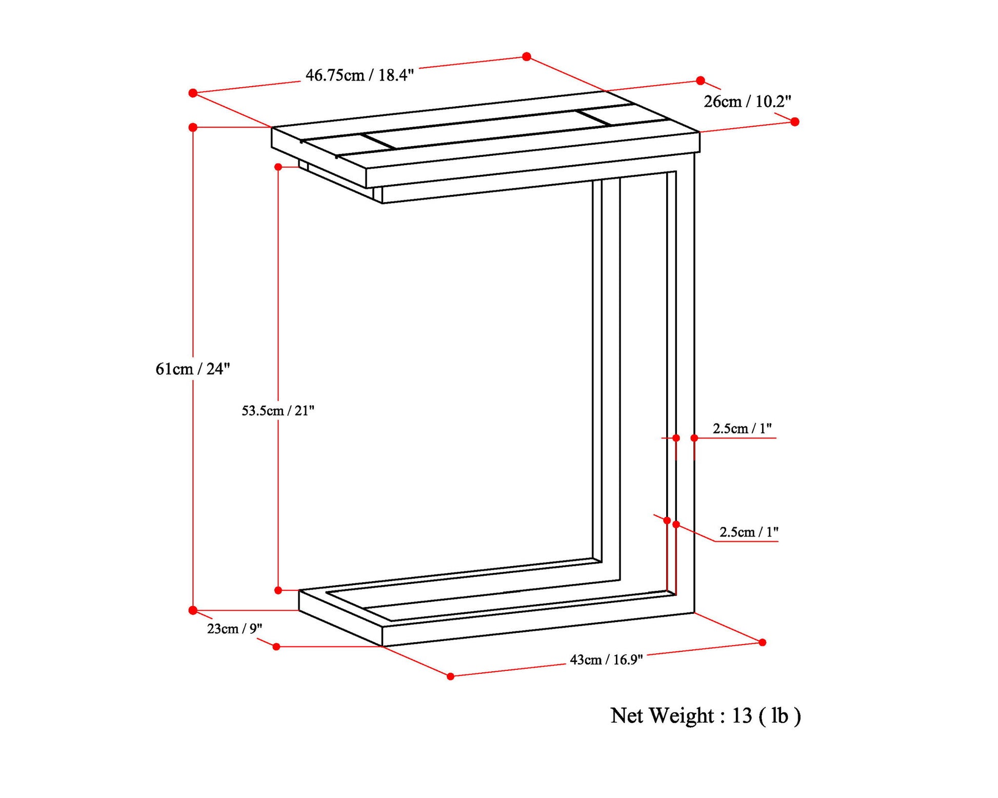 Skyler - C Side Table Handcrafted - Best Buy Furniture