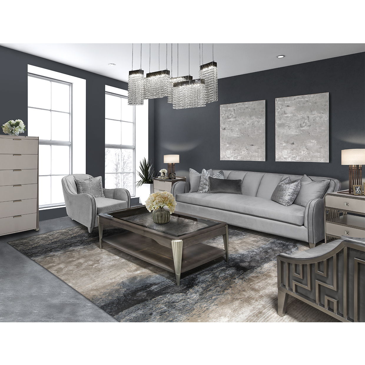 Roxbury Park - 6-Drawer Chest - Slate