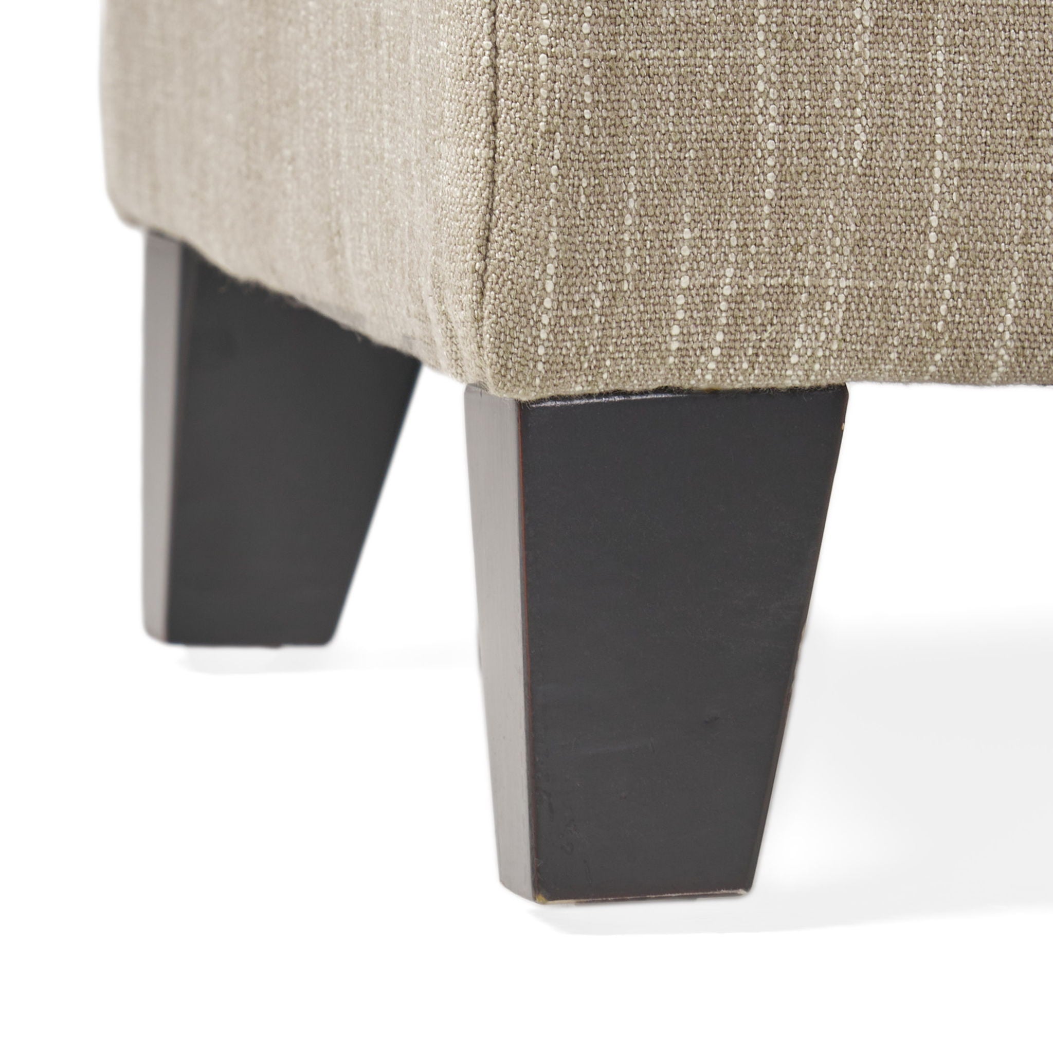 Glouster - Contemporary Storage Ottoman V2 With Upholstered Fabric - Sand