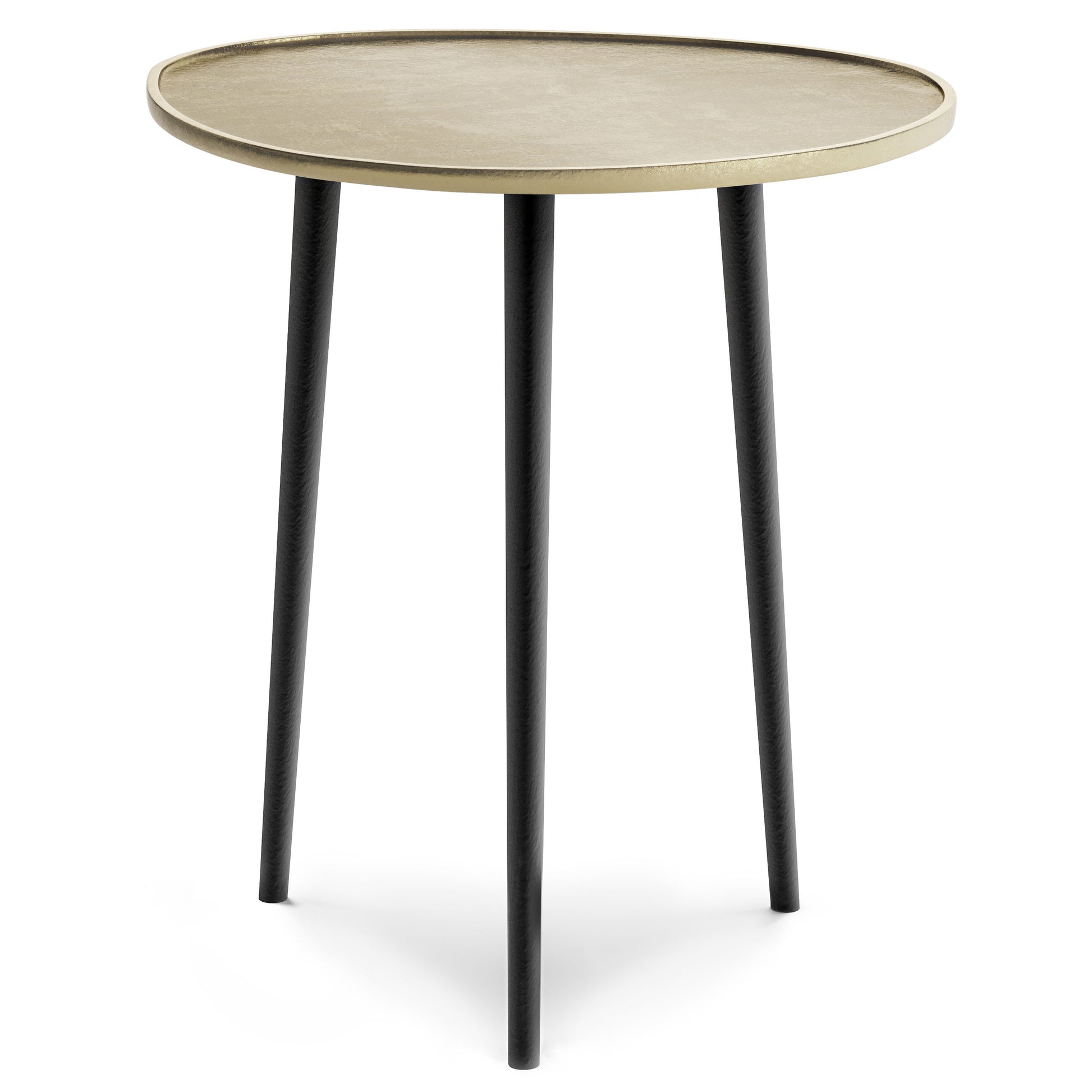 Tanner - Metal Side Table - Gold - Best Buy Furniture