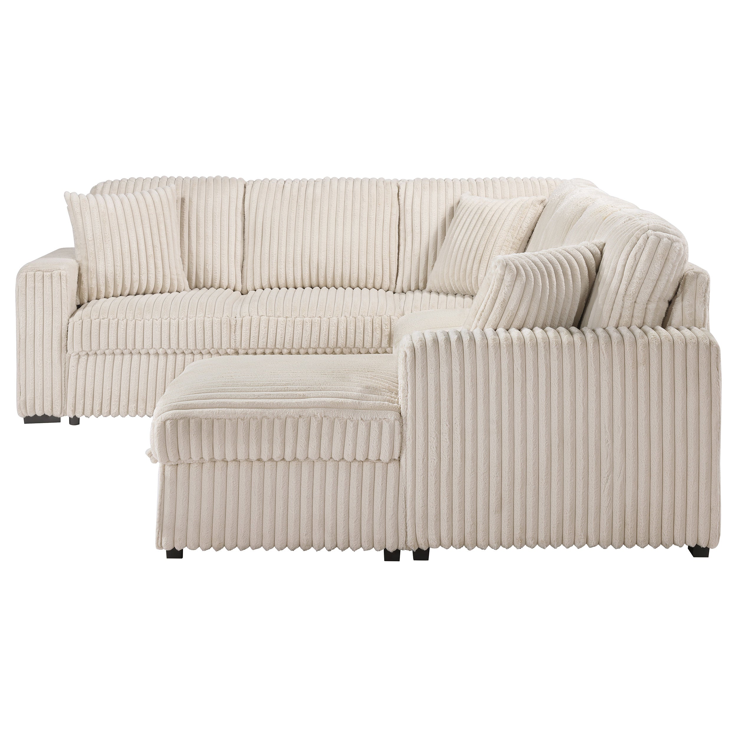 Devonshire Sleeper Sectional Sofa Storage Chaise Camel-