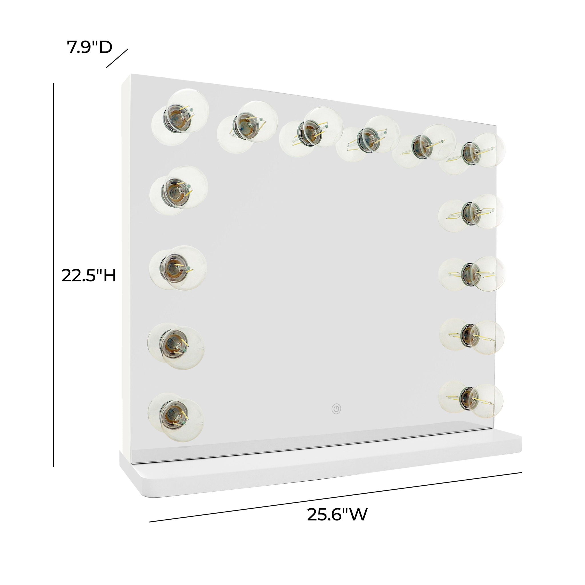 Lola - Vanity Mirror - Pearl Silver