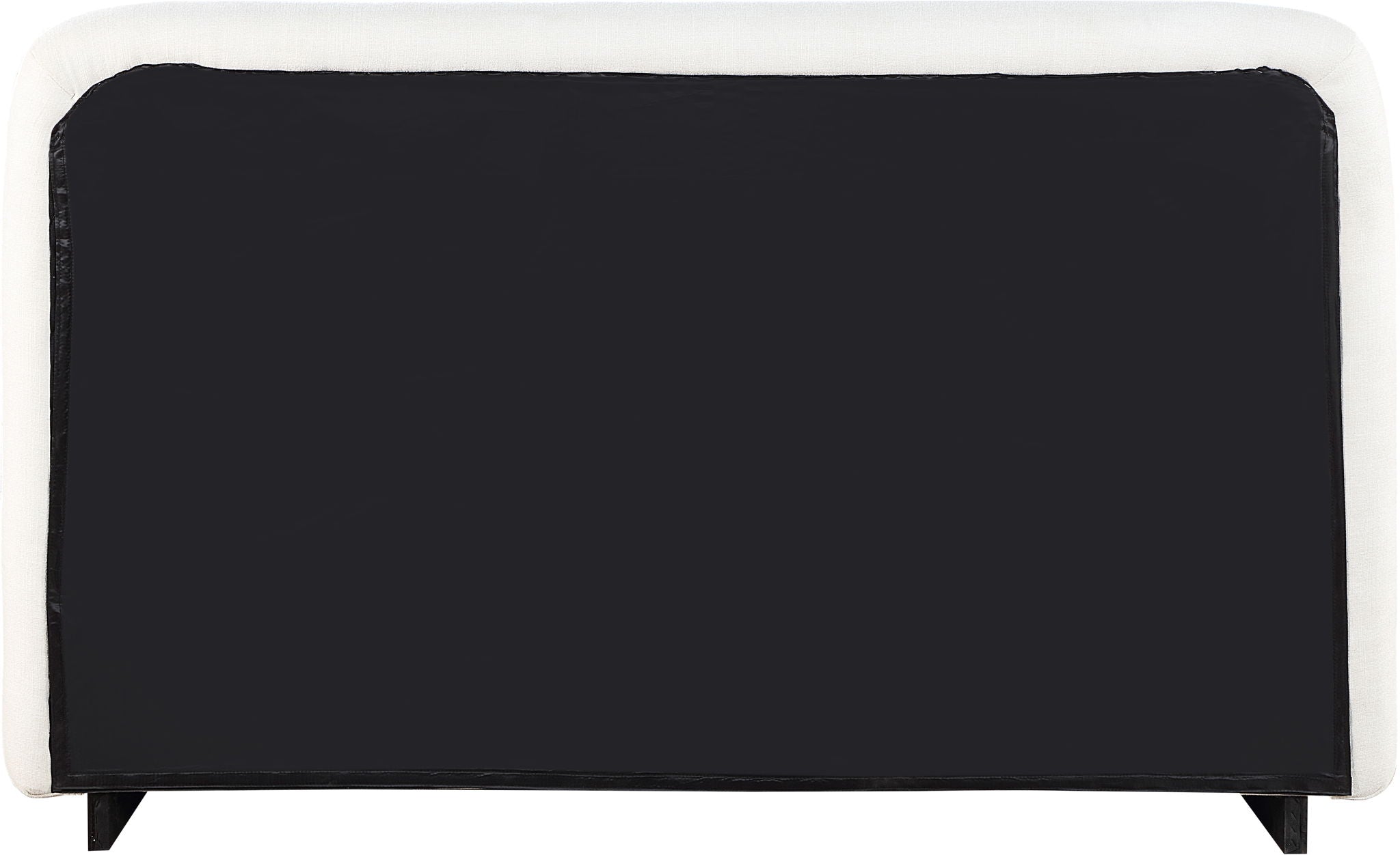 Rigby - Linen Bed With Natural Base