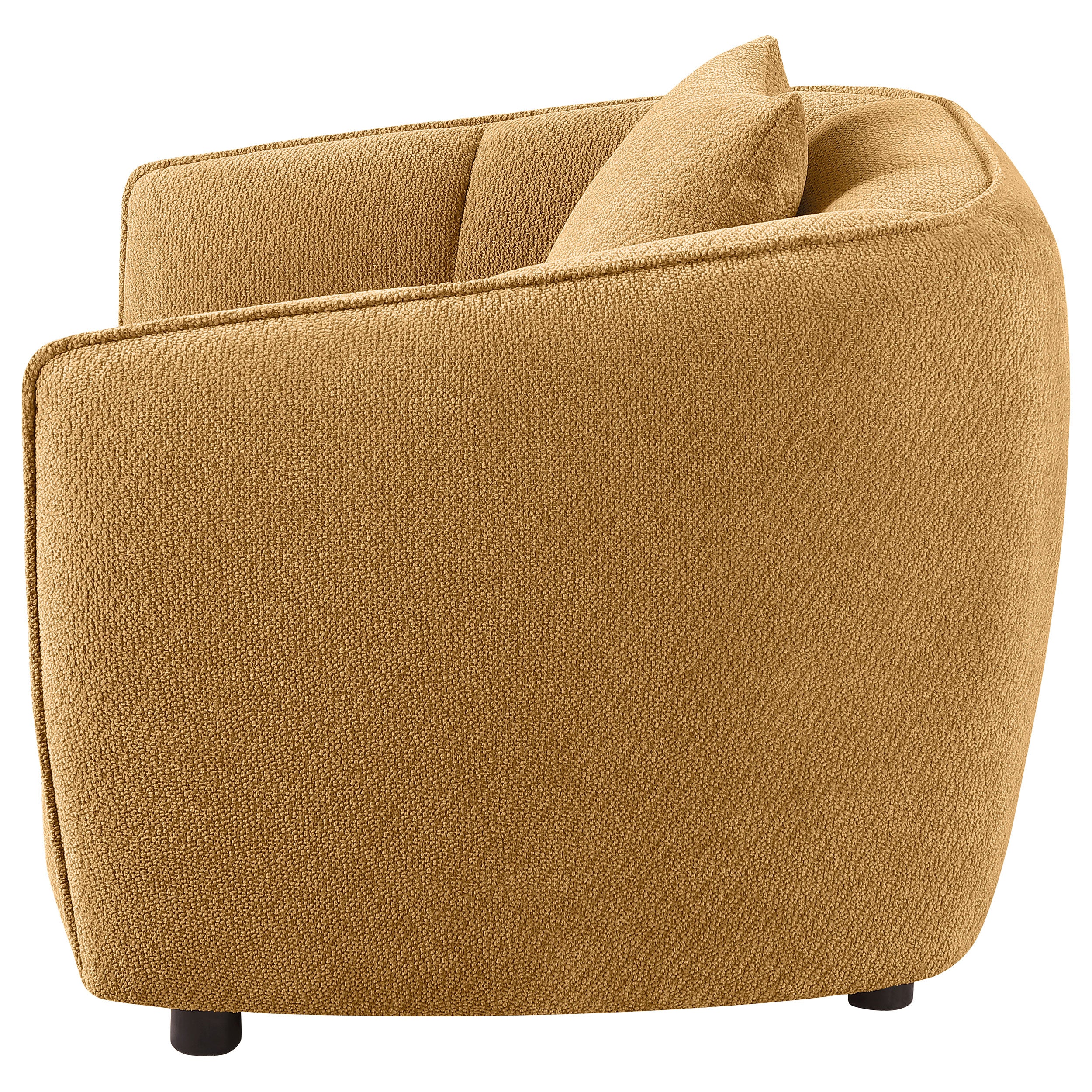 Aleisha Chenille Upholstered Accent Chair Mustard Yellow-
