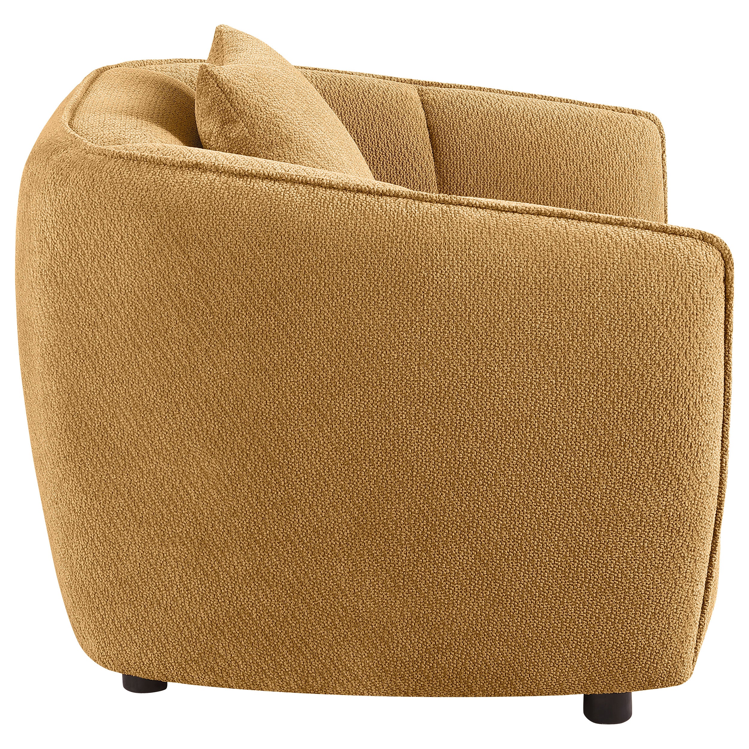 Aleisha Chenille Upholstered Accent Chair Mustard Yellow-