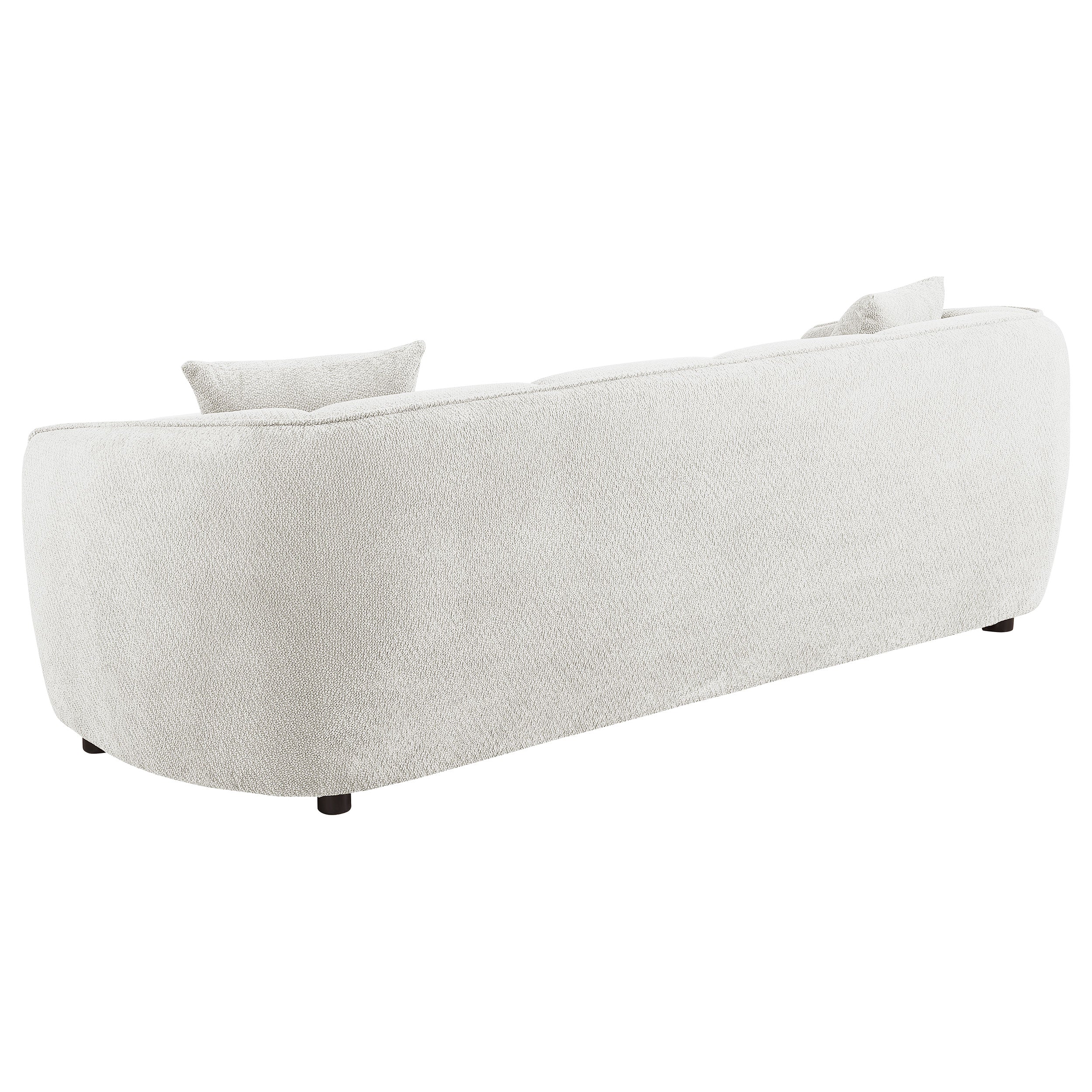Aleisha Chenille Upholstered Sofa Ivory-