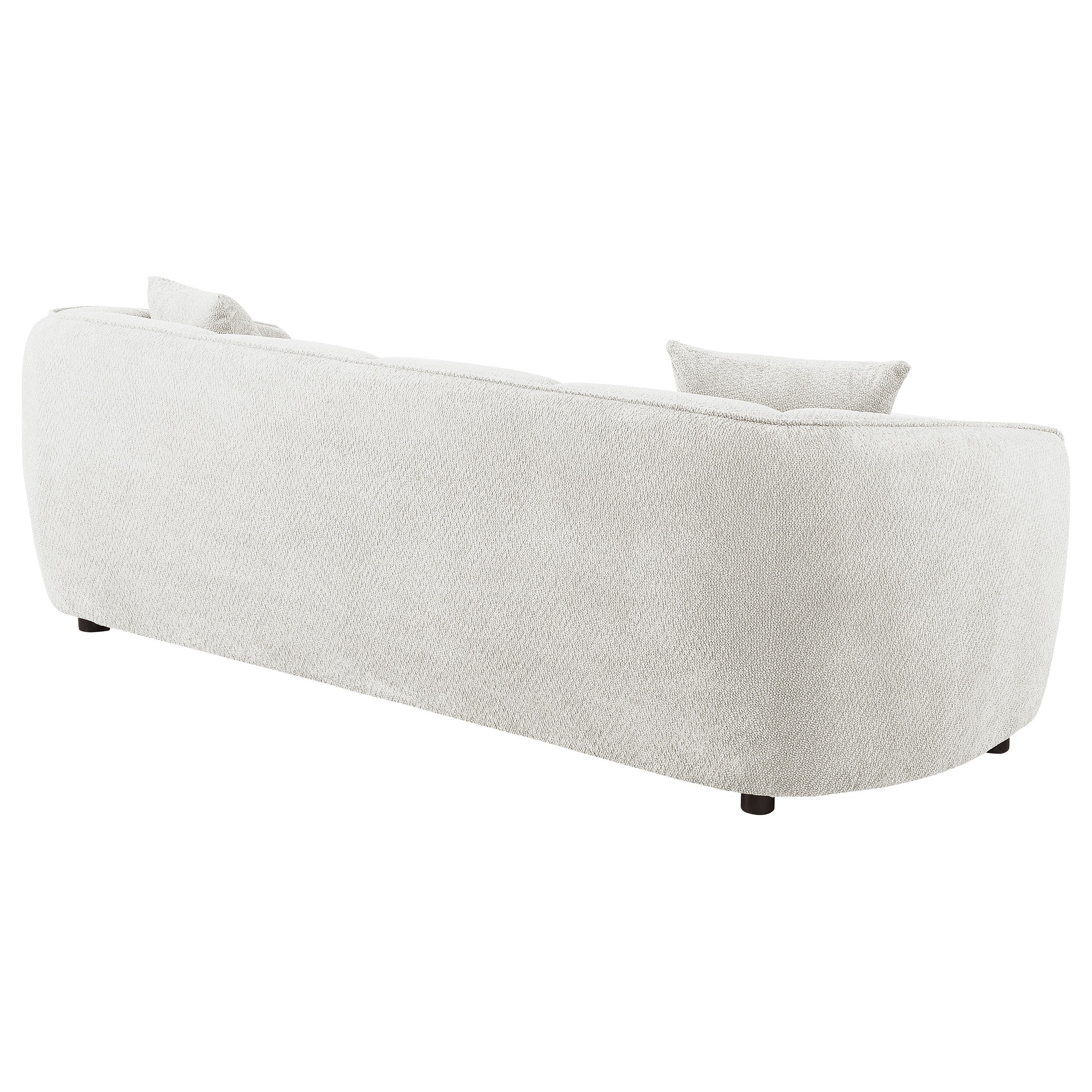 Aleisha Chenille Upholstered Sofa Ivory-