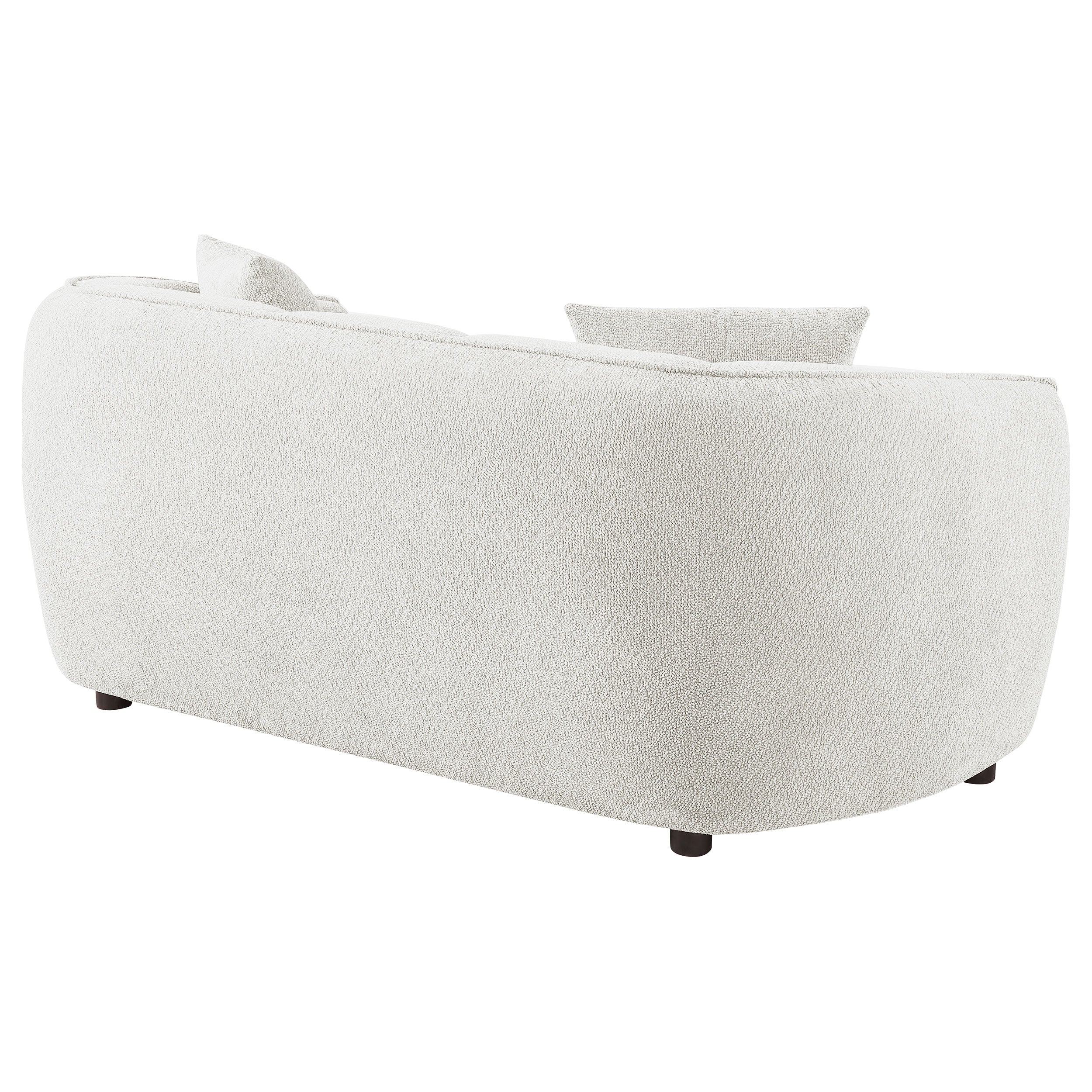 Aleisha Chenille Upholstered Loveseat Ivory-