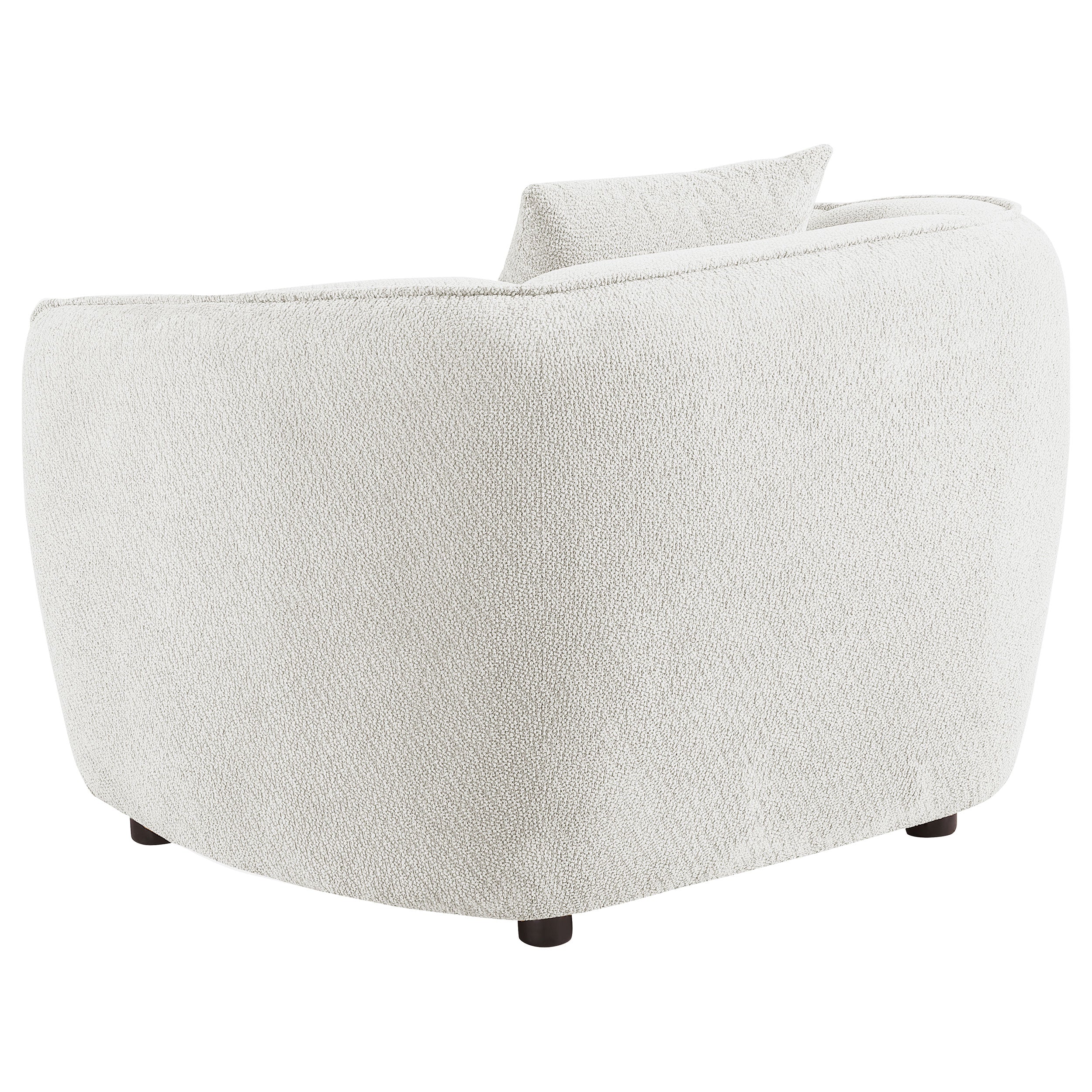 Aleisha Chenille Upholstered Accent Chair Ivory-