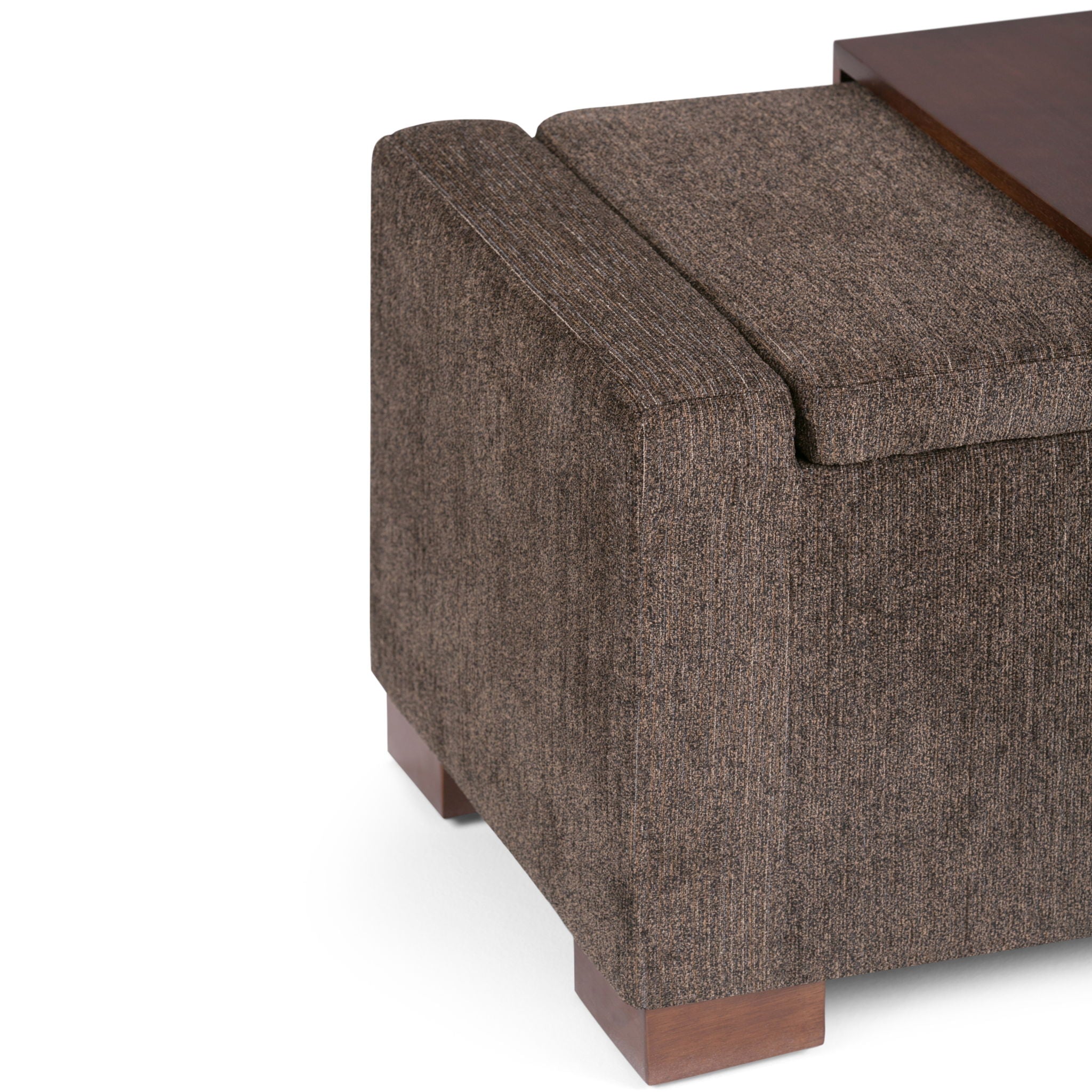Bretton - Lift Top Storage Ottoman - Deep Umber Brown - Best Buy Furniture