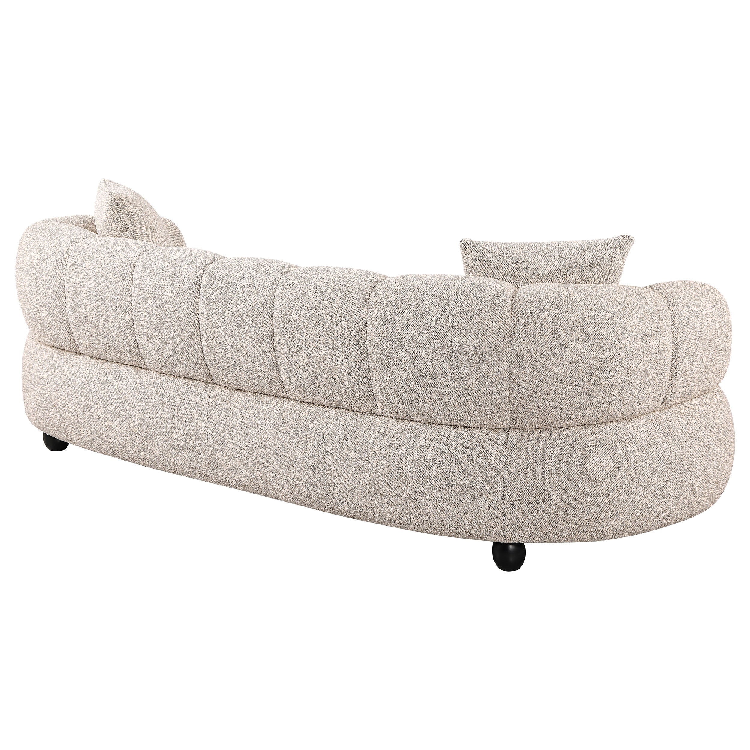 Whitney Contemporary Channel Tufted Boucle Upholstered Sofa-