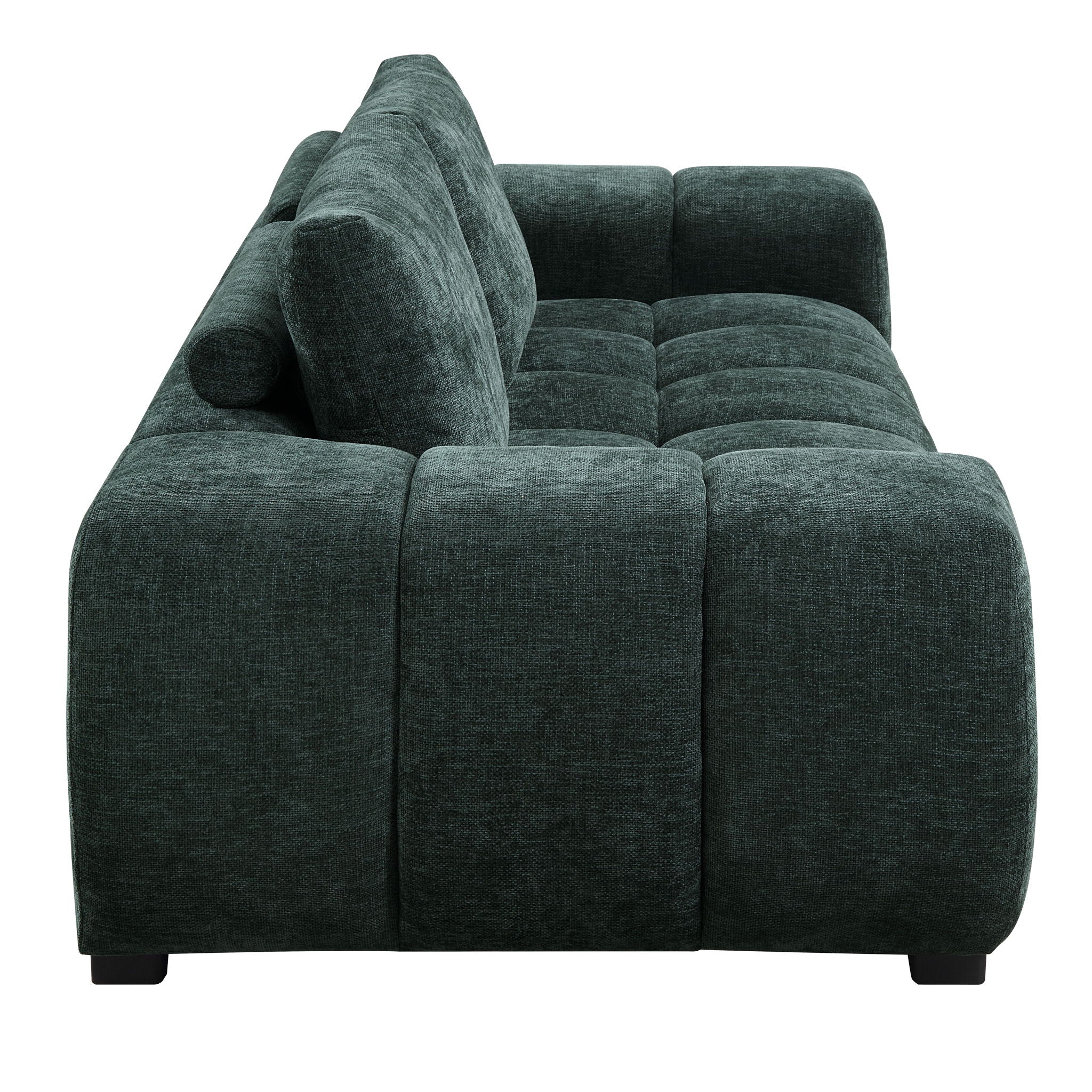 Ferrand - Chenille Sofa - Green - Best Buy Furniture