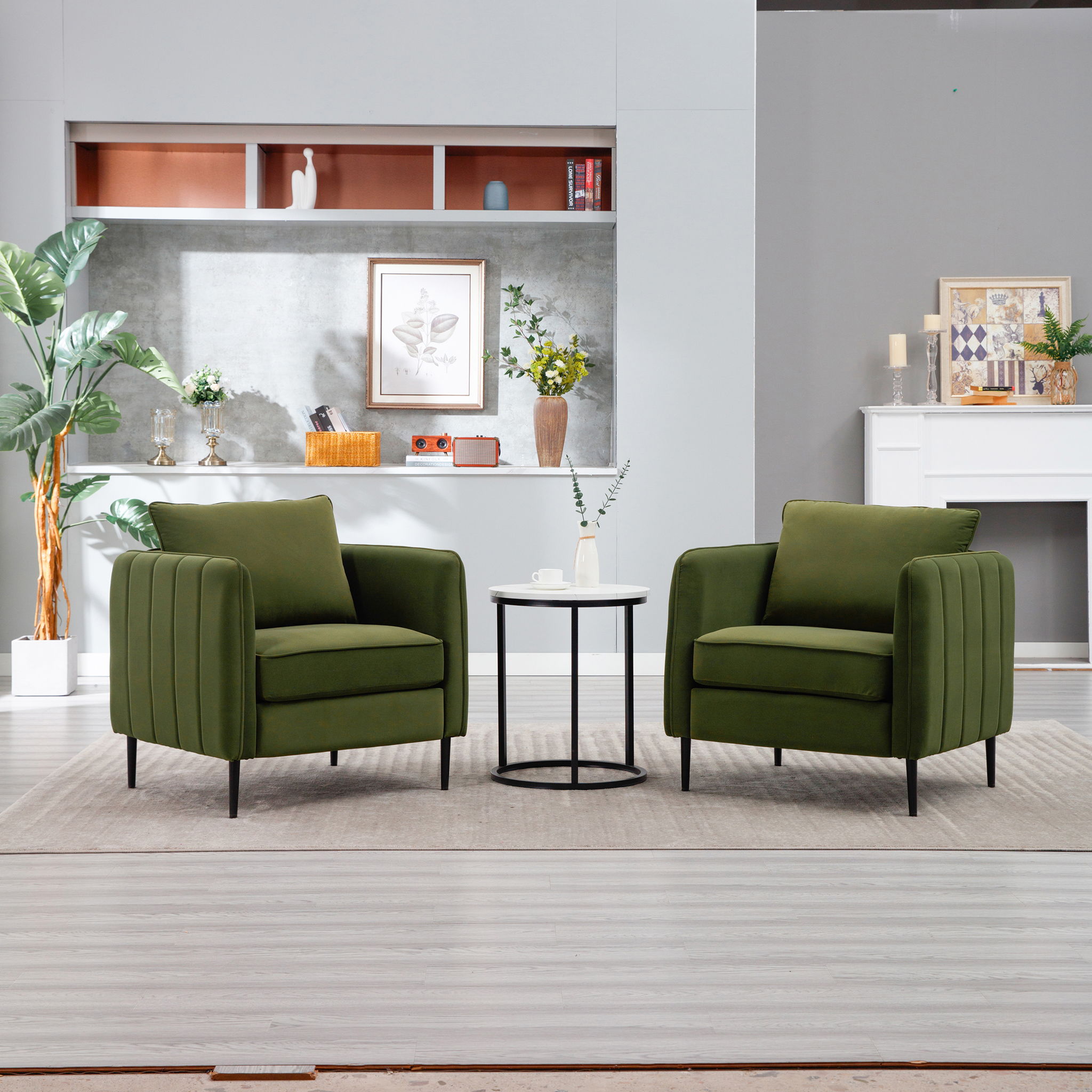 Accent Chair With Pillow For Living Room