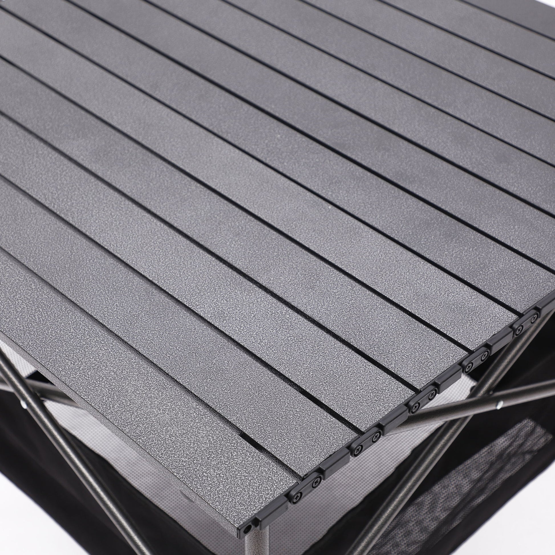 Folding Outdoor Table With Carrying Bag, Lightweight Aluminum Roll-Up Square Table For Indoor, Outdoor Camping, Picnics, Beach, Backyard, Bbq, Party, Patio - Black - Best Buy Furniture