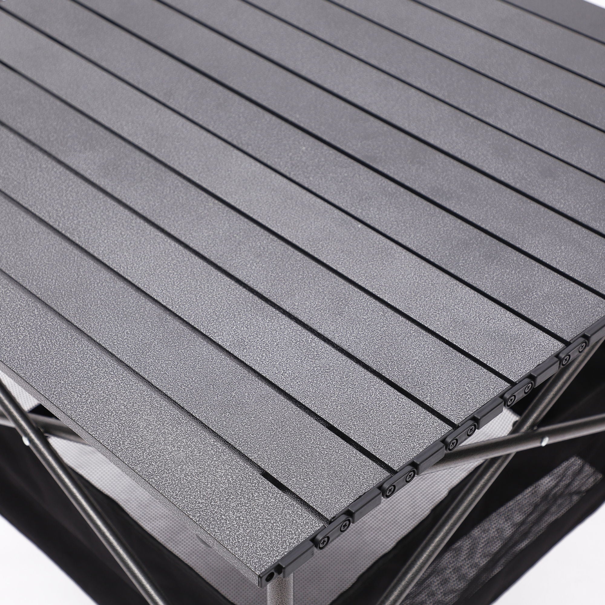 Folding Outdoor Table With Carrying Bag, Lightweight Aluminum Roll-Up Square Table For Indoor, Outdoor Camping, Picnics, Beach, Backyard, Bbq, Party, Patio - Black - Best Buy Furniture