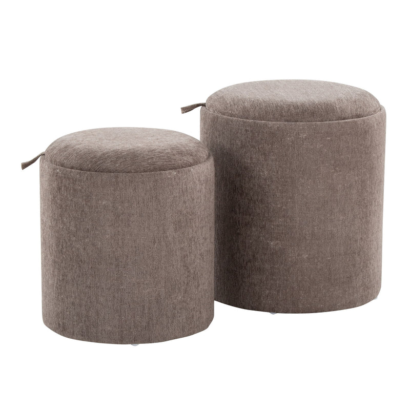 Tray - Contemporary Nesting Ottoman Set - Best Buy Furniture