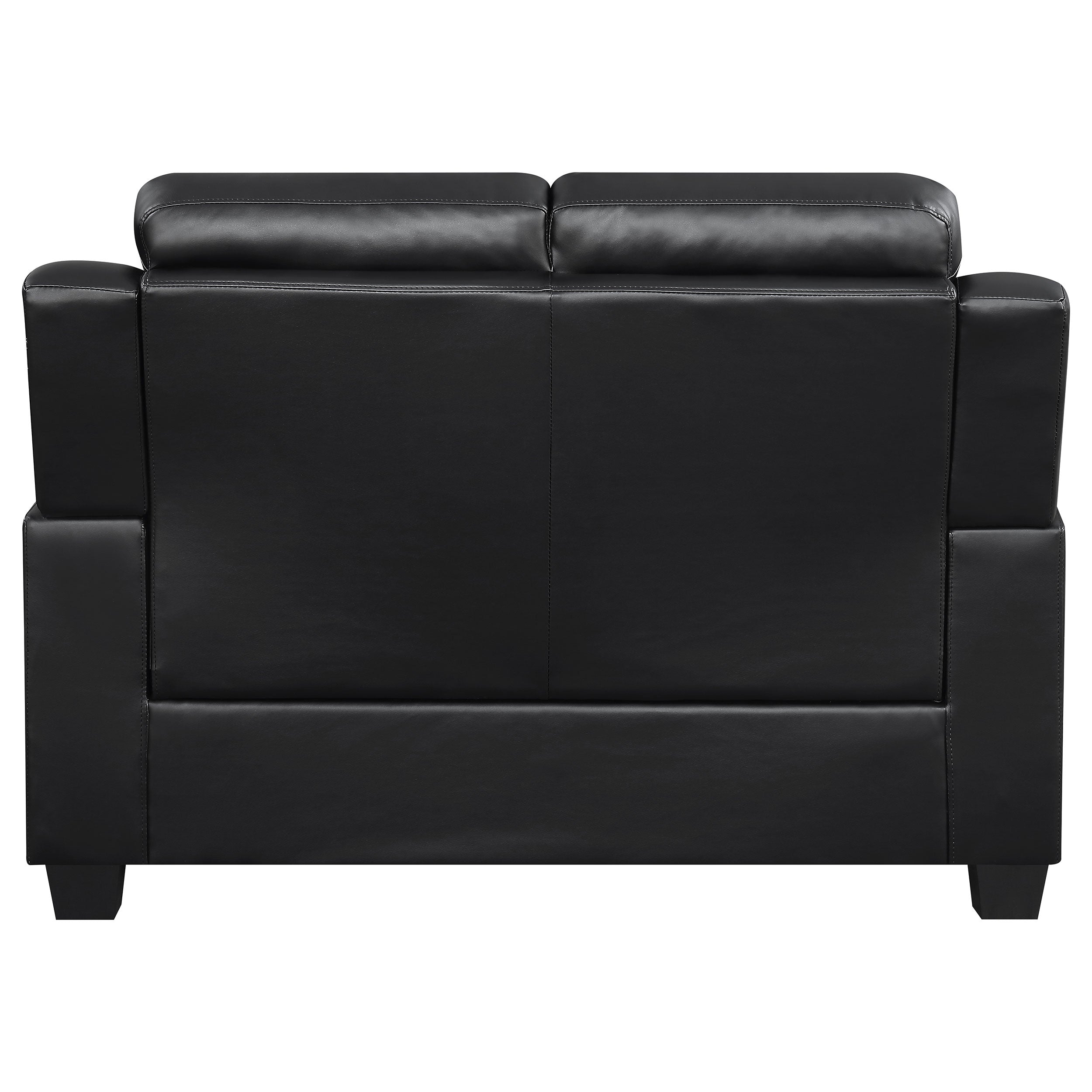 Finley Upholstered Padded Arm Tufted Loveseat Black-CoasterEveryday