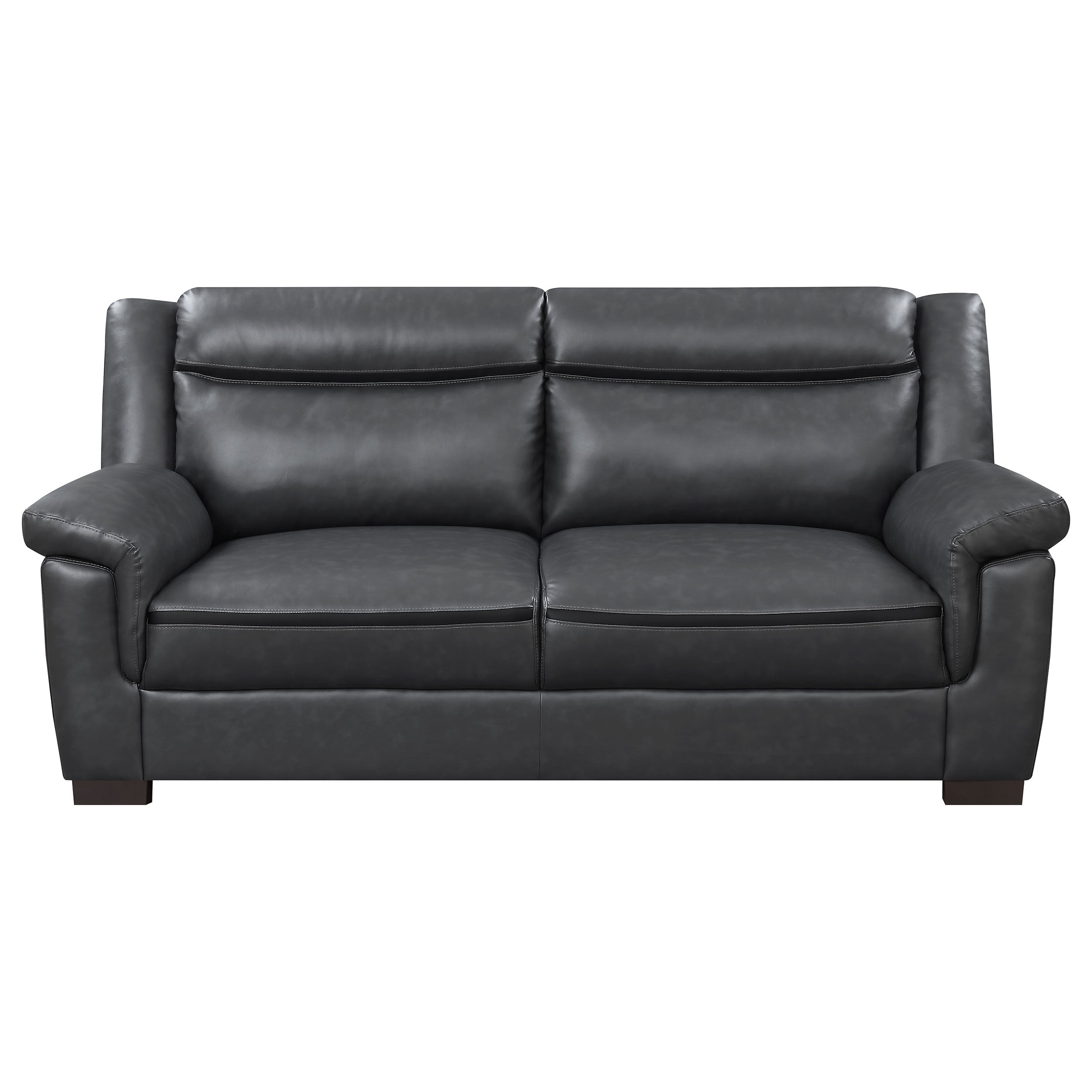 Arabella Upholstered Padded Arm Sofa Grey-CoasterEveryday