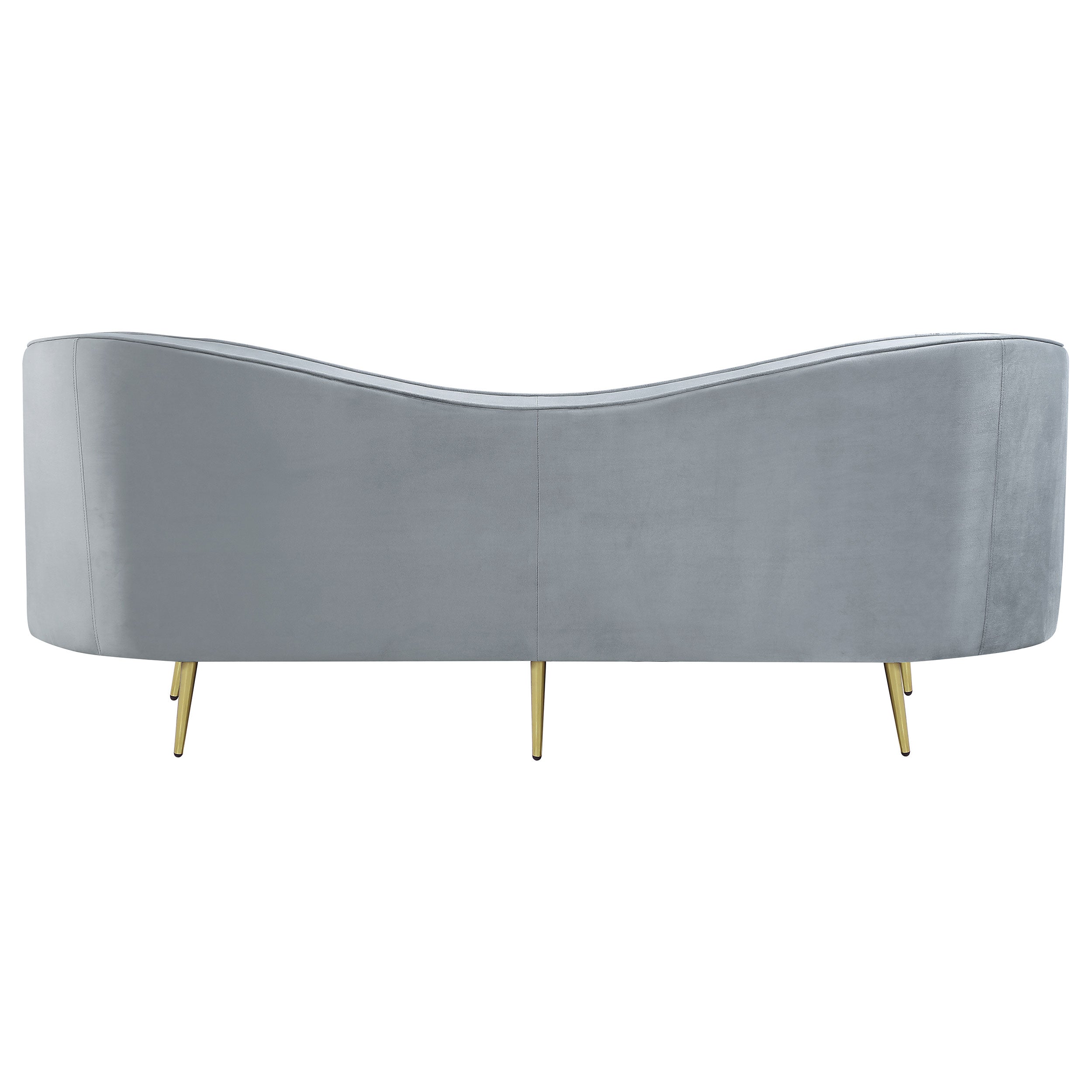 Sophia Upholstered Channel Tufted Sofa Grey-CoasterEssence