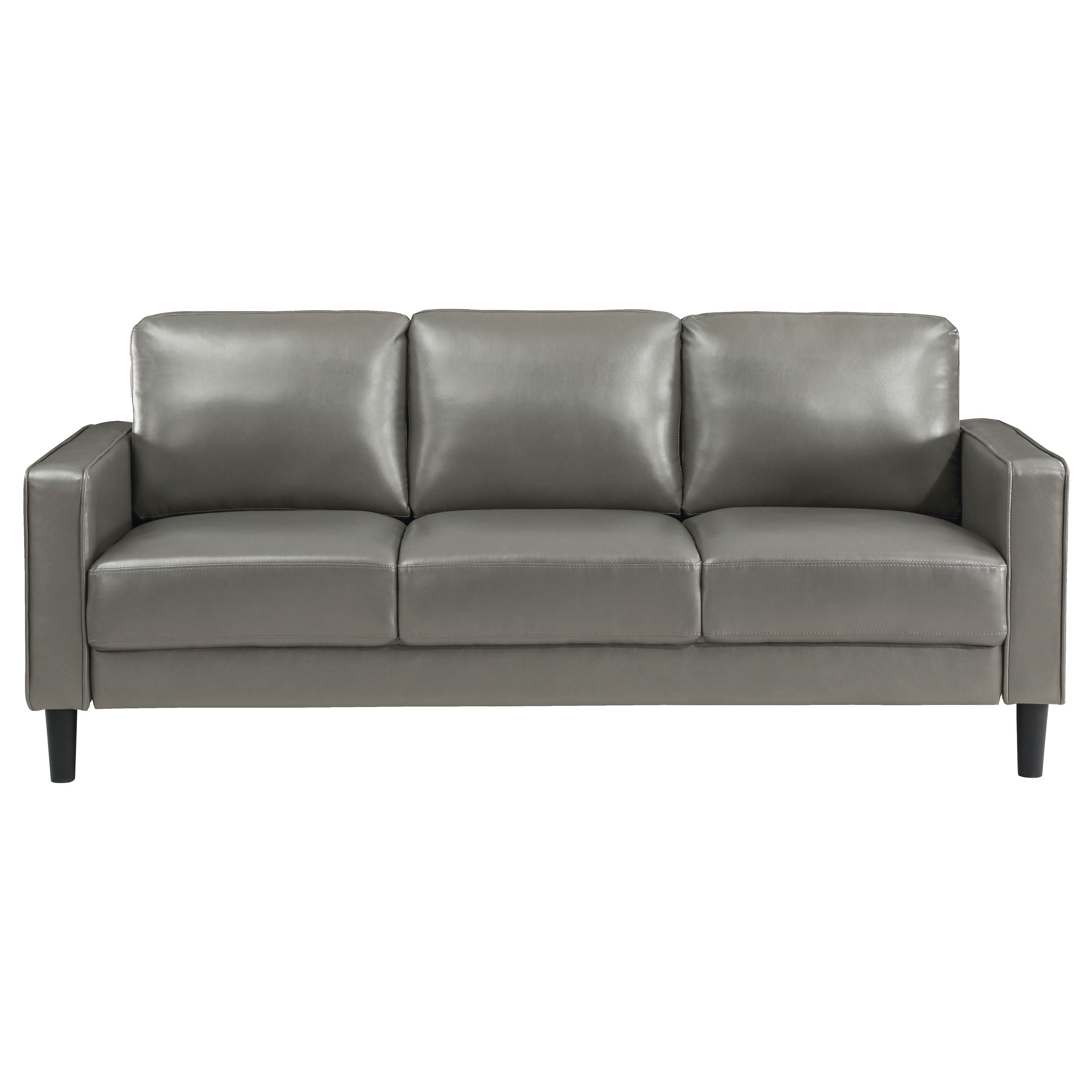 Ruth Upholstered Track Arm Sofa Grey-