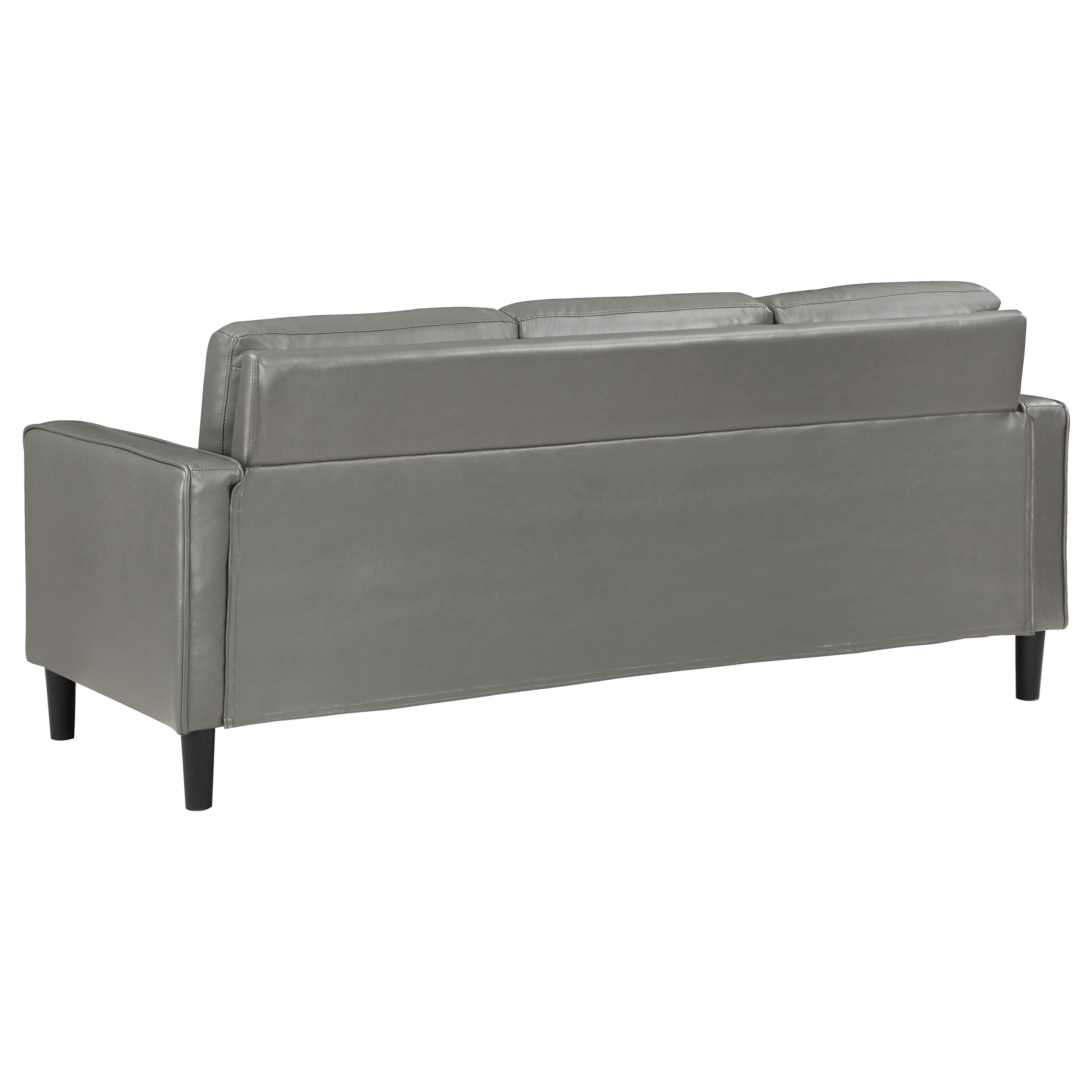 Ruth Upholstered Track Arm Sofa Grey-