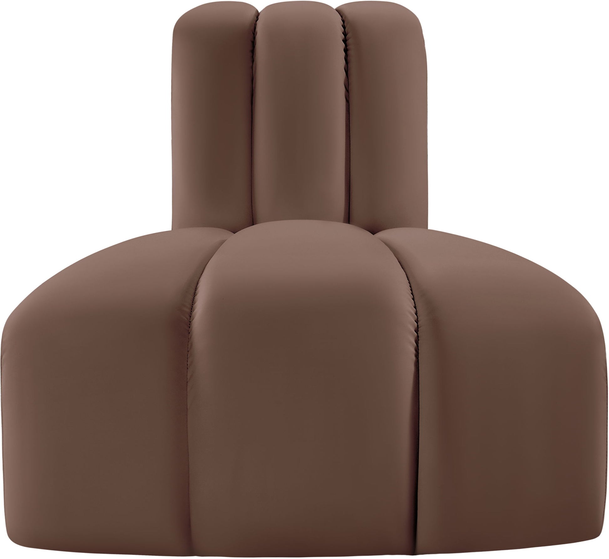 Arc - Faux Leather Reverse Corner Chair - Best Buy Furniture