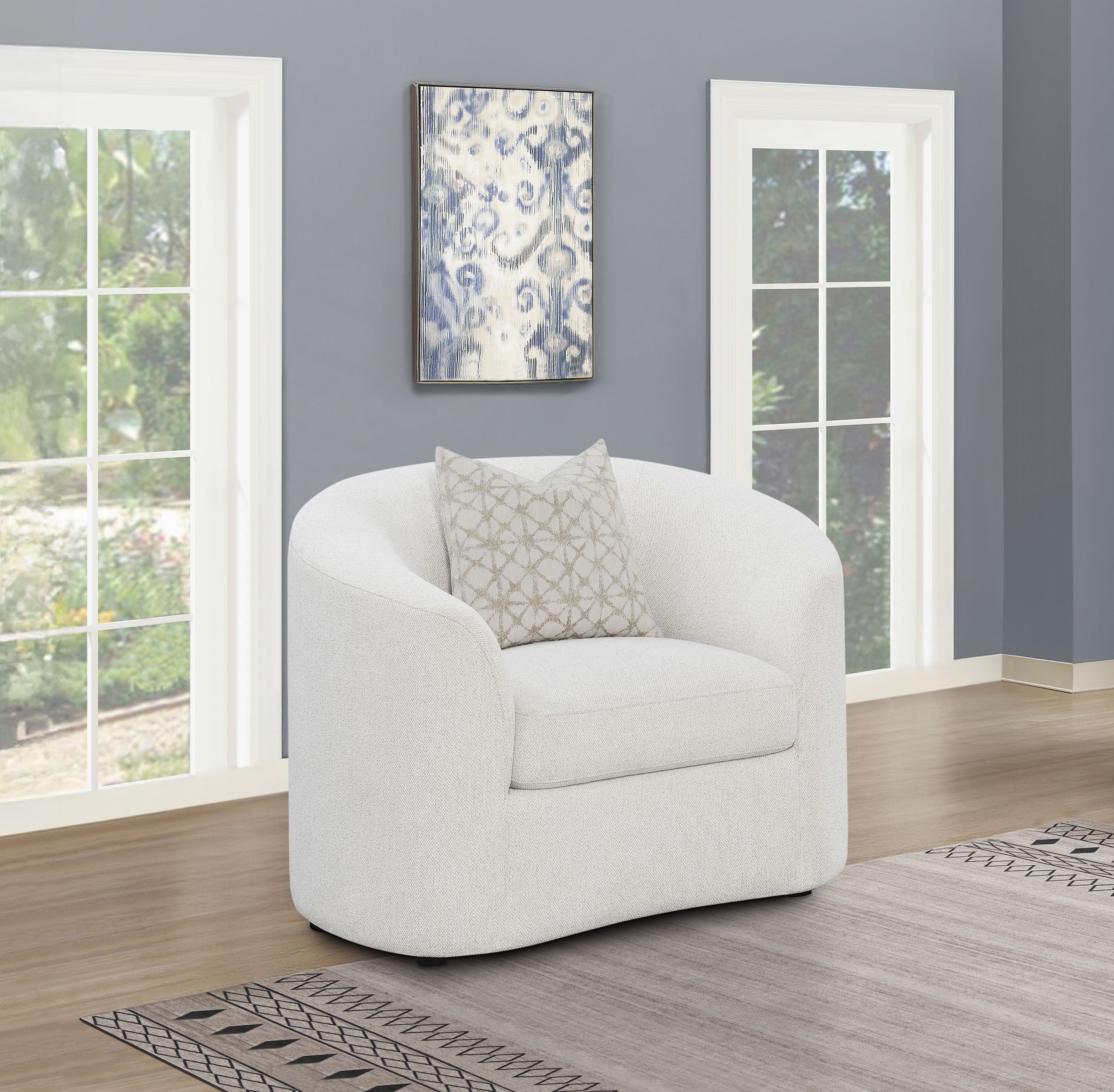 Rainn Boucle Upholstered Sloped Arm Accent Chair Latte-CoasterEssence